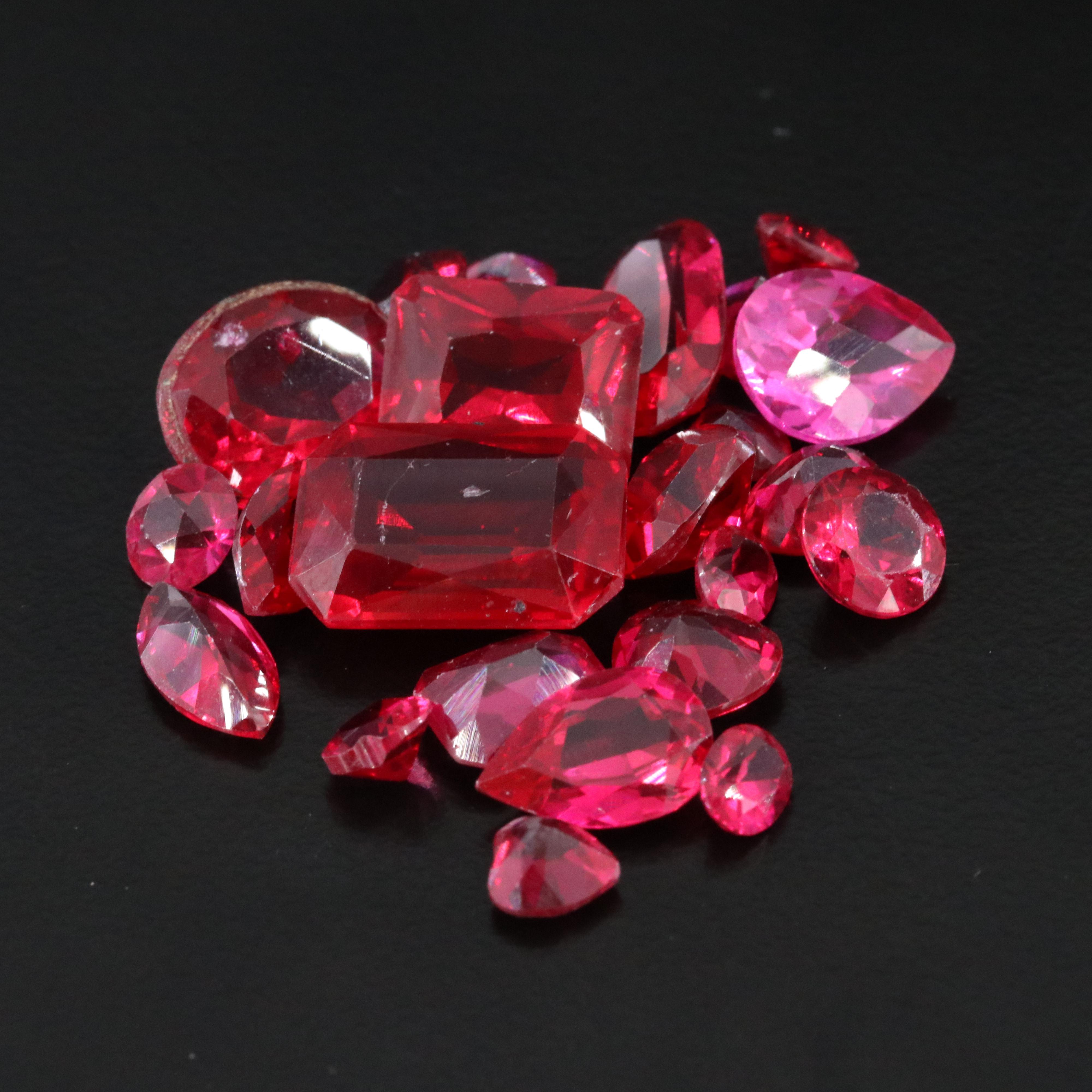Loose 45.16 CTW Lab Grown Rubies
