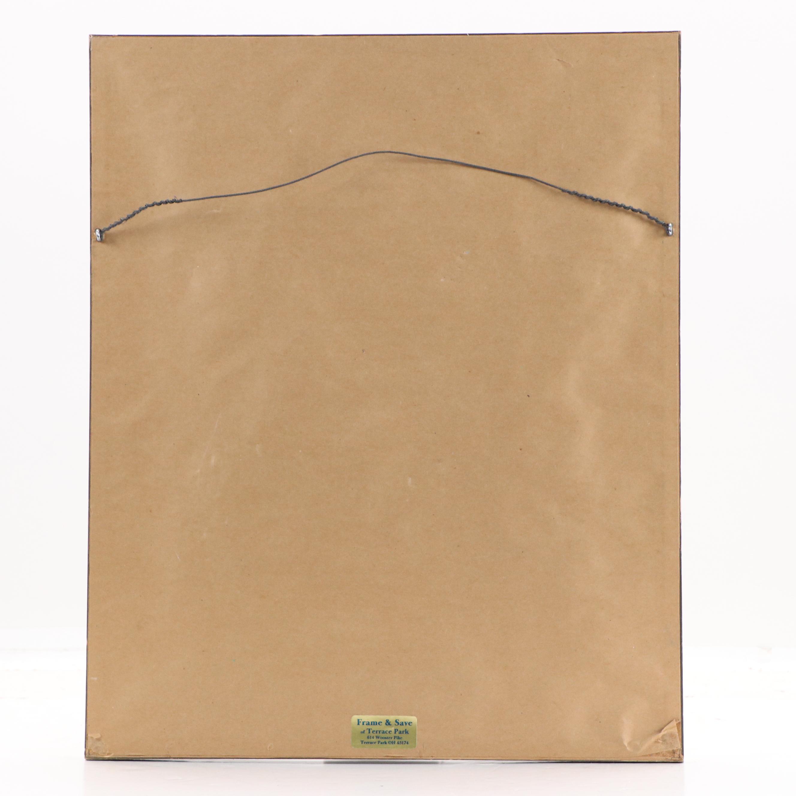 Floyd Berg Hand-Colored Halftone "Winter Afternoon"