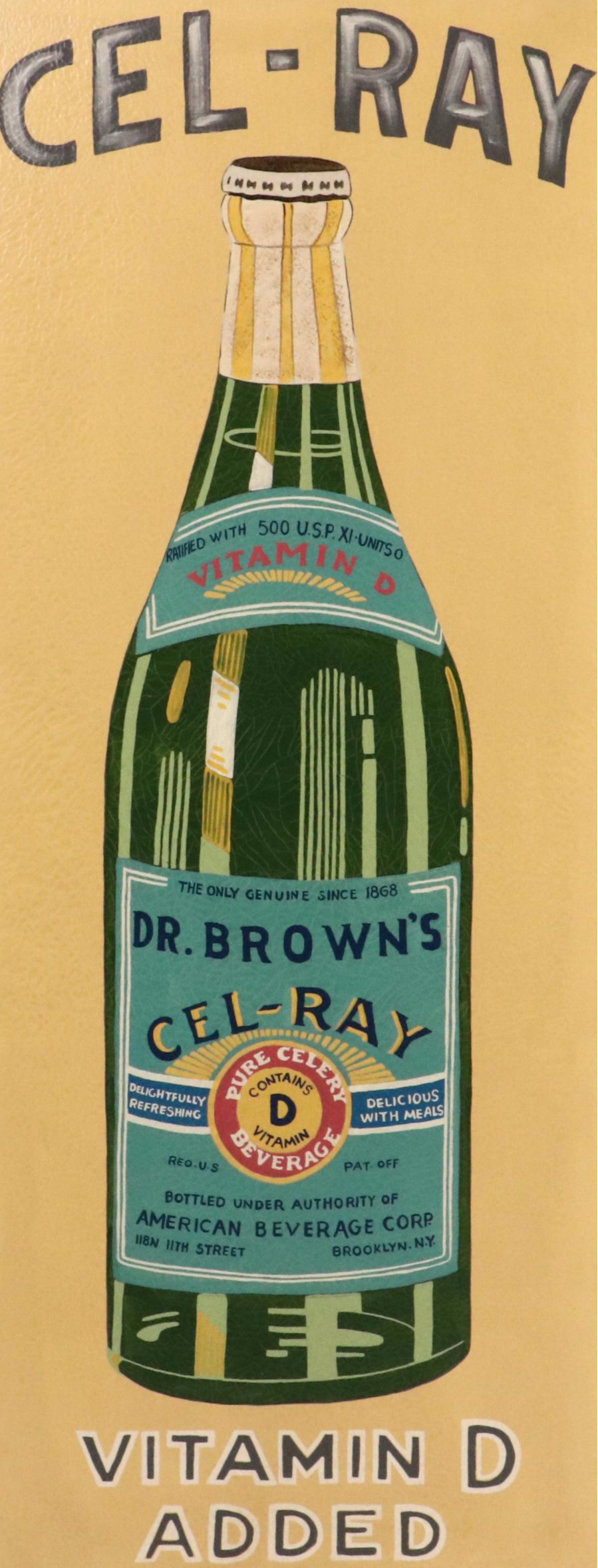 Advertisement Acrylic Painting for Dr. Brown's Cel-Ray