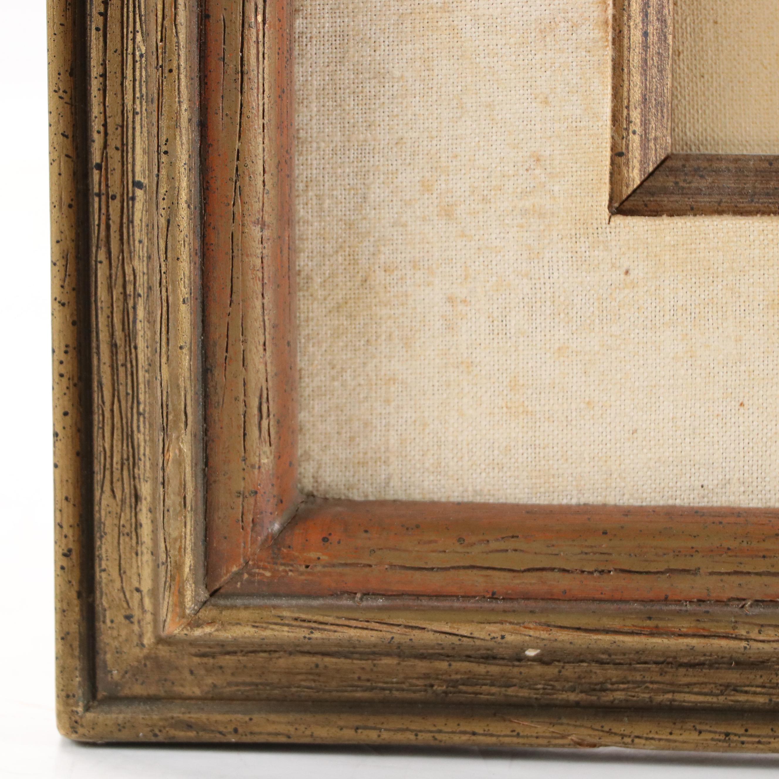 Modernist Cityscape Oil Painting, Mid-20th Century