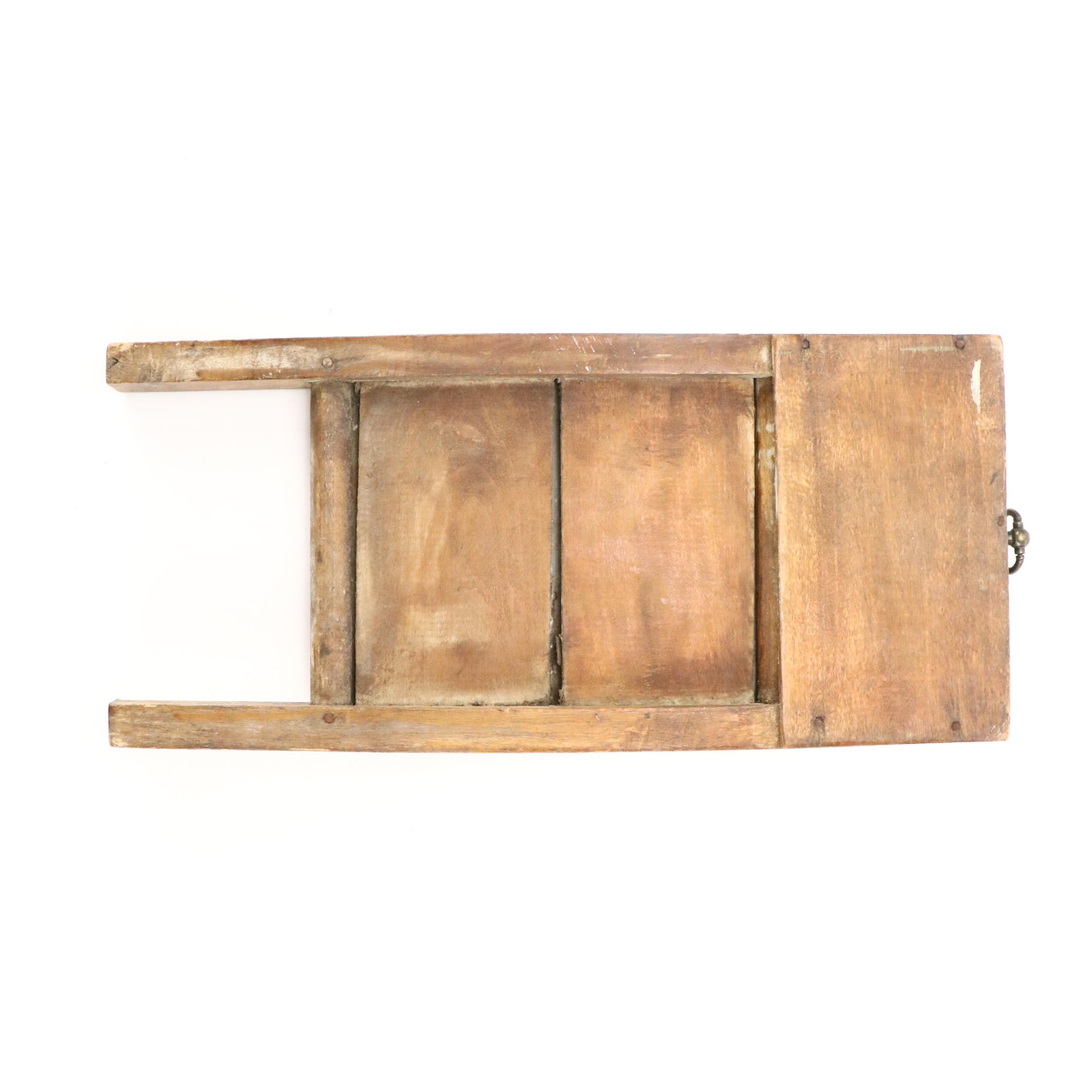 Rockingham Glazed Stoneware Washboard and Paper Roll Cutter with Other Washboard