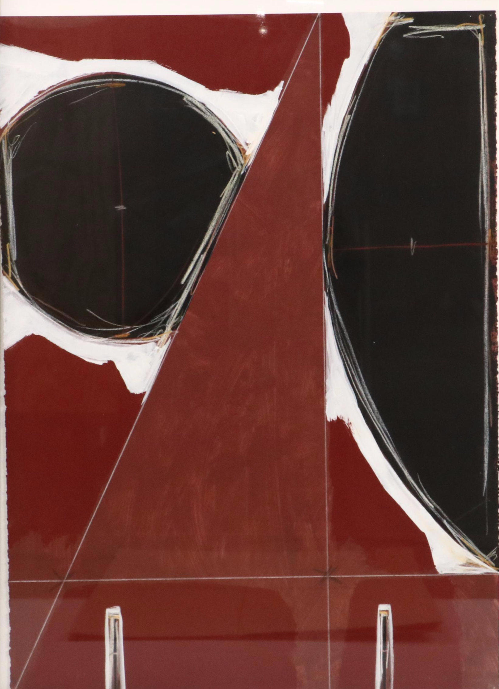 Abstract Mixed Media Painting, Late 20th Century