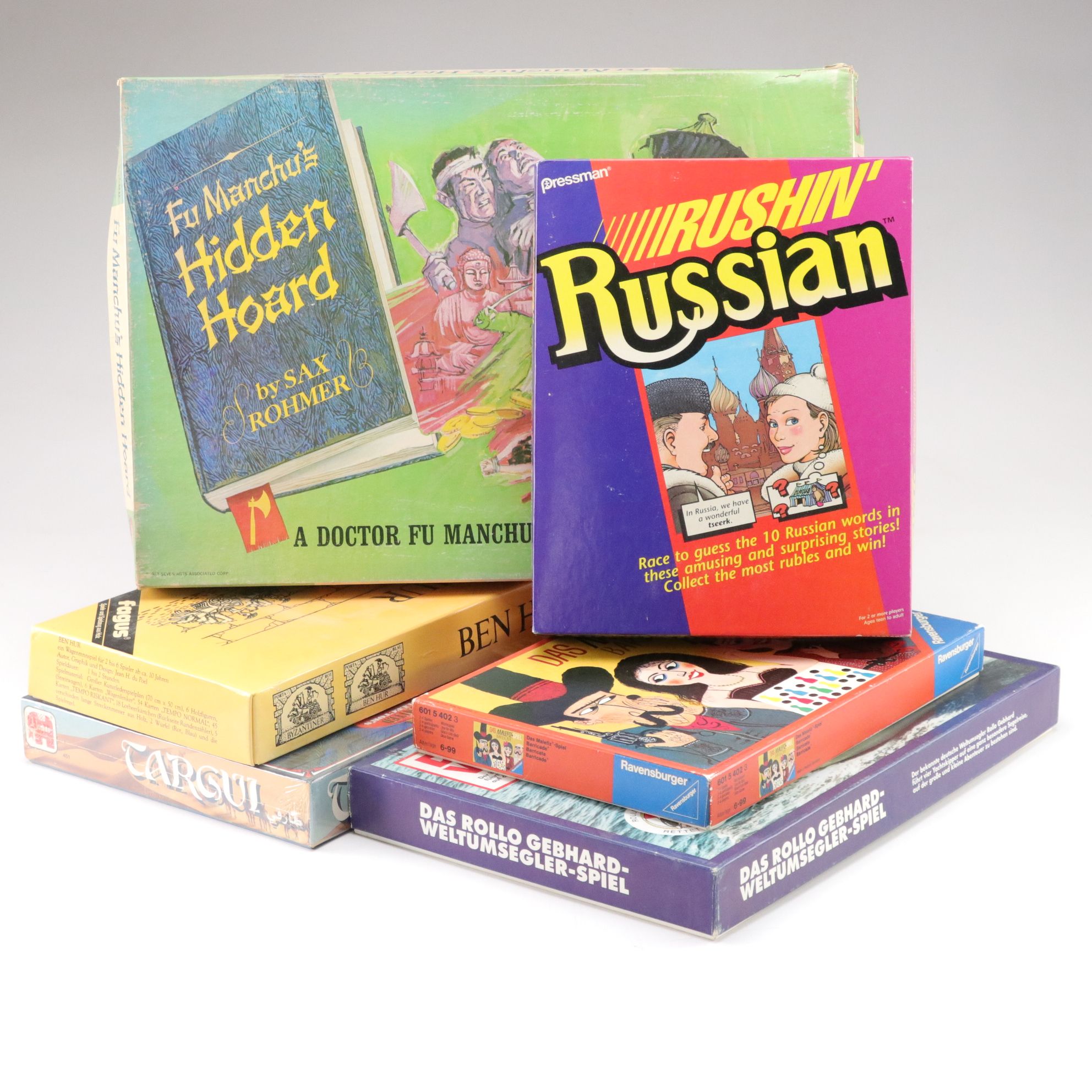 Fu Manchu's Hidden Hoard, Rushin Russian, Targui and Other Foreign Board Games