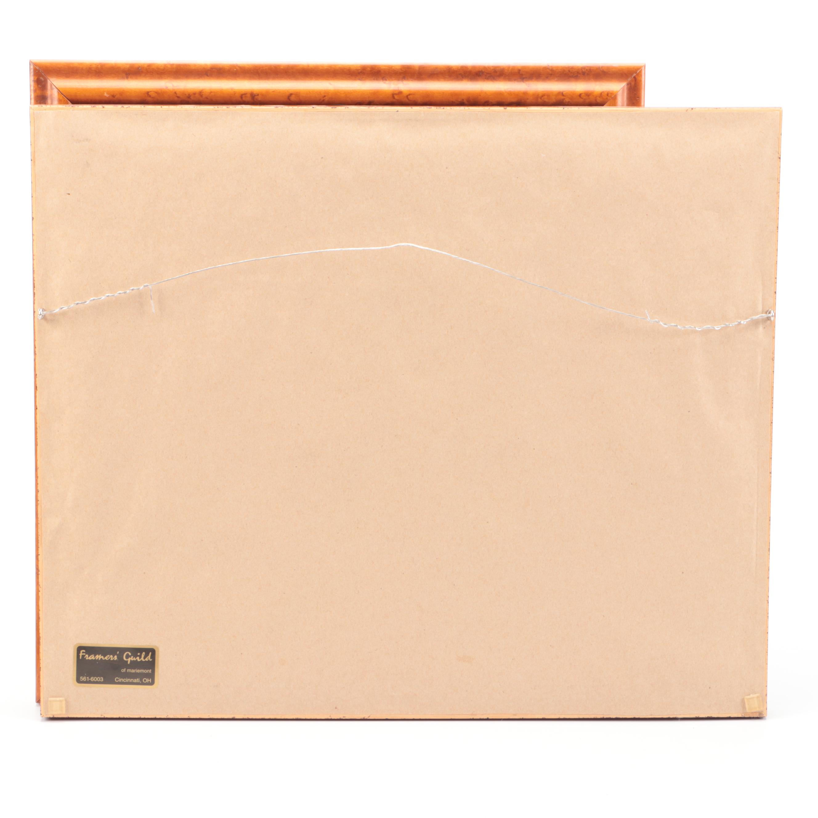 "Wherever You Wander" and Other Framed Needlework Panels