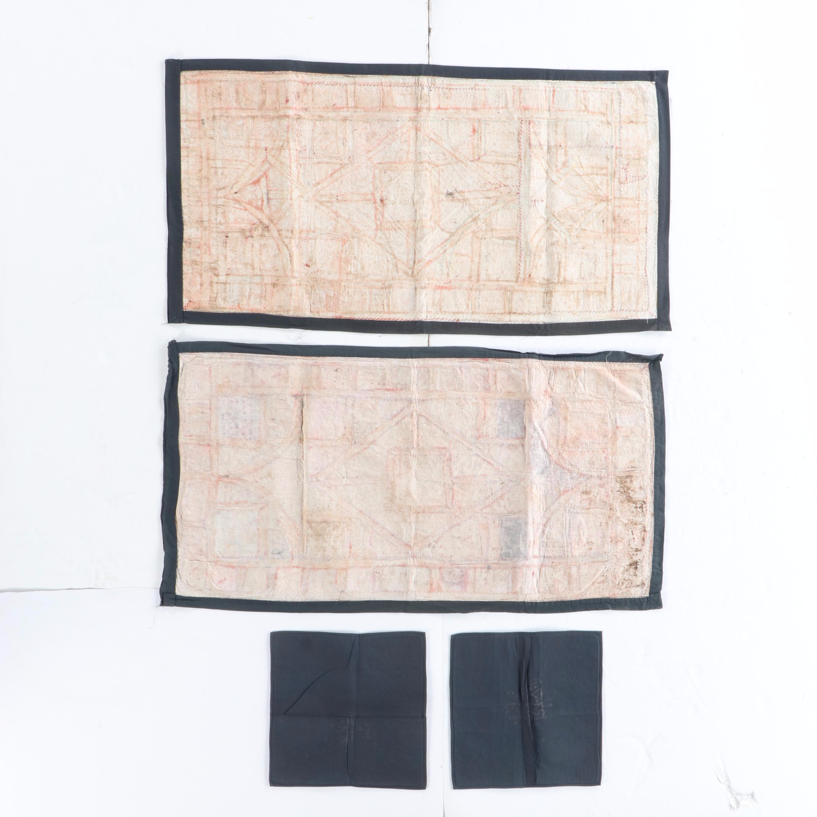 Indian Hand-Embroidered Shisha and Chain Stitch Textiles