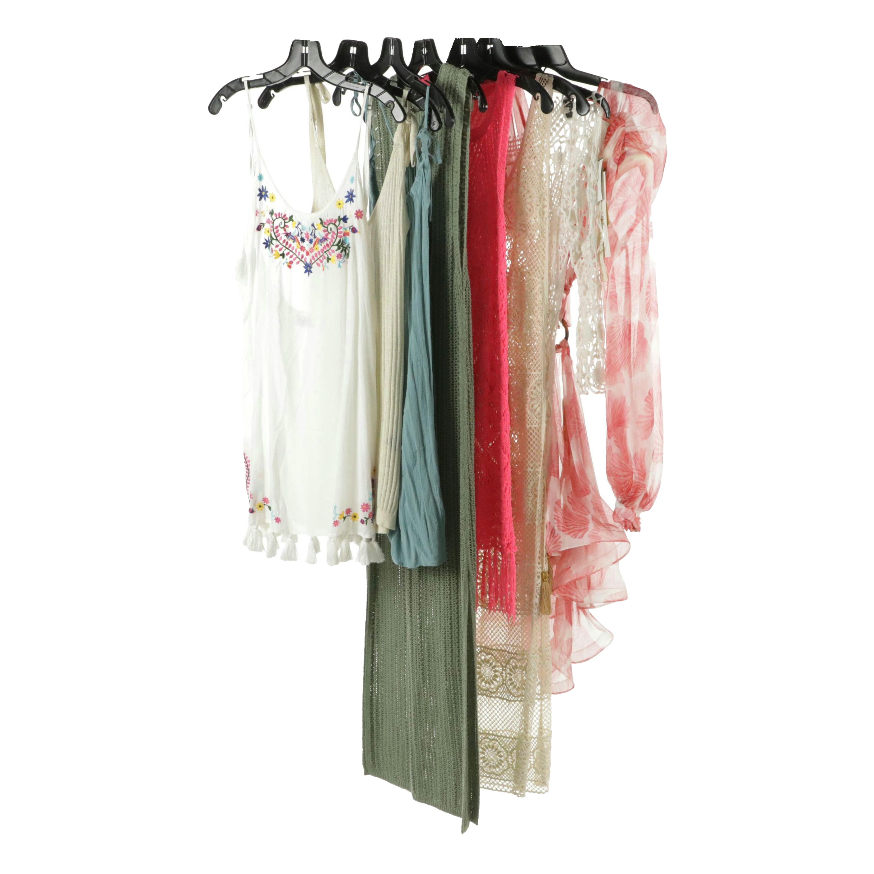 NBD Metallic Rib Knit Mini Dress, Rag & Bone Crochet Maxi Dress, More Dresses