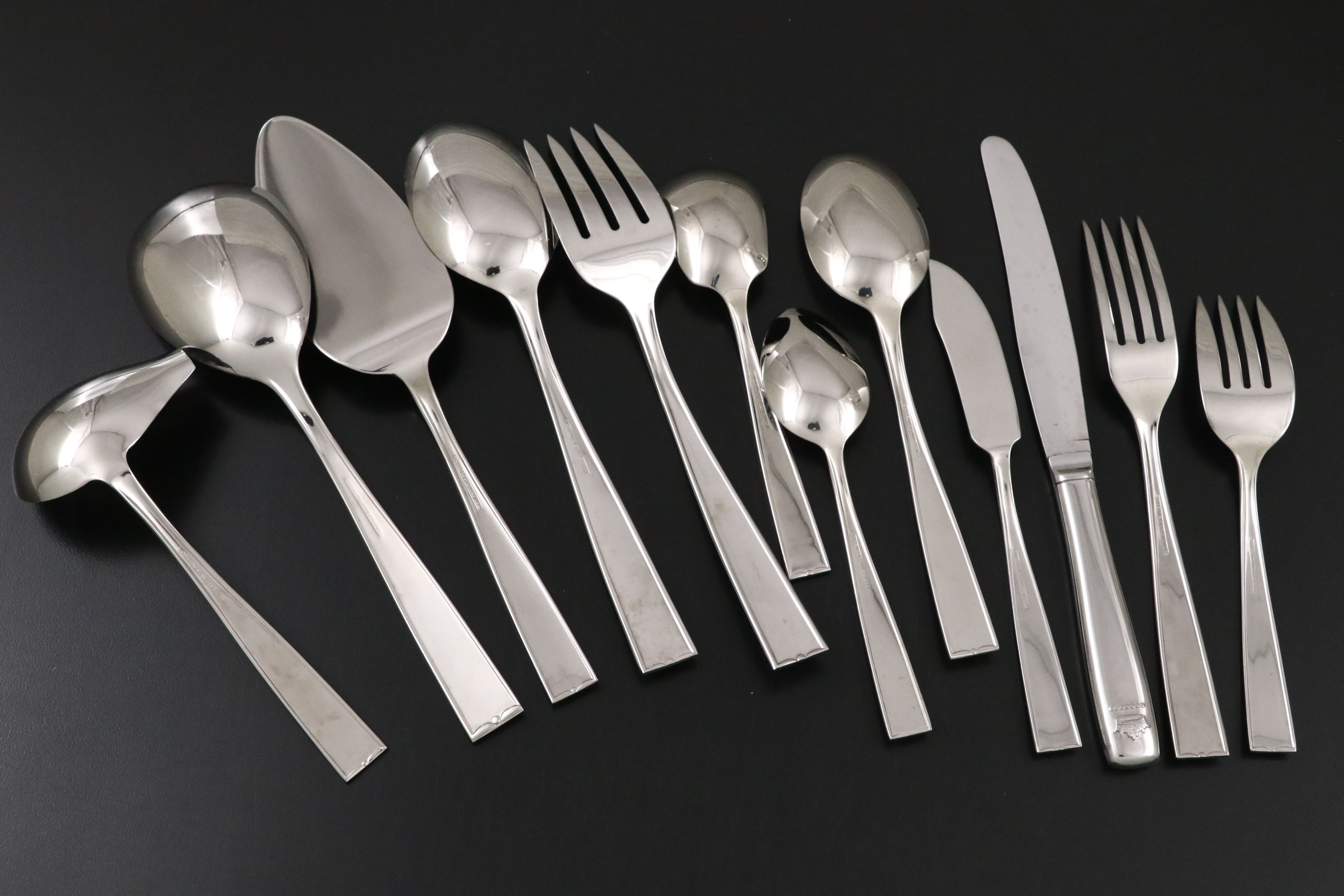 International Silver "Interlude" Silverplate with Other Stainless Steel Flatware