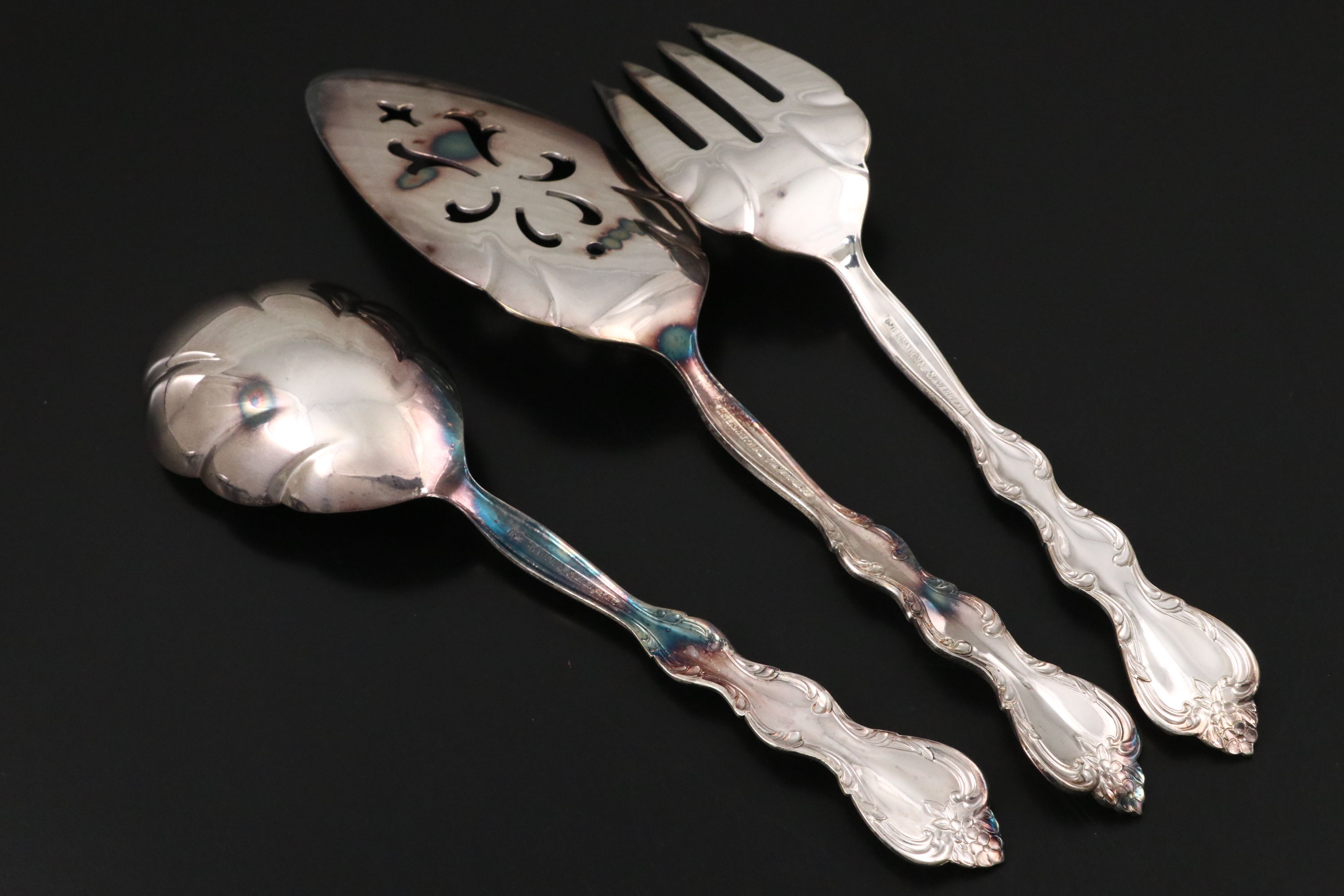 International Silver "Interlude" Silverplate with Other Stainless Steel Flatware