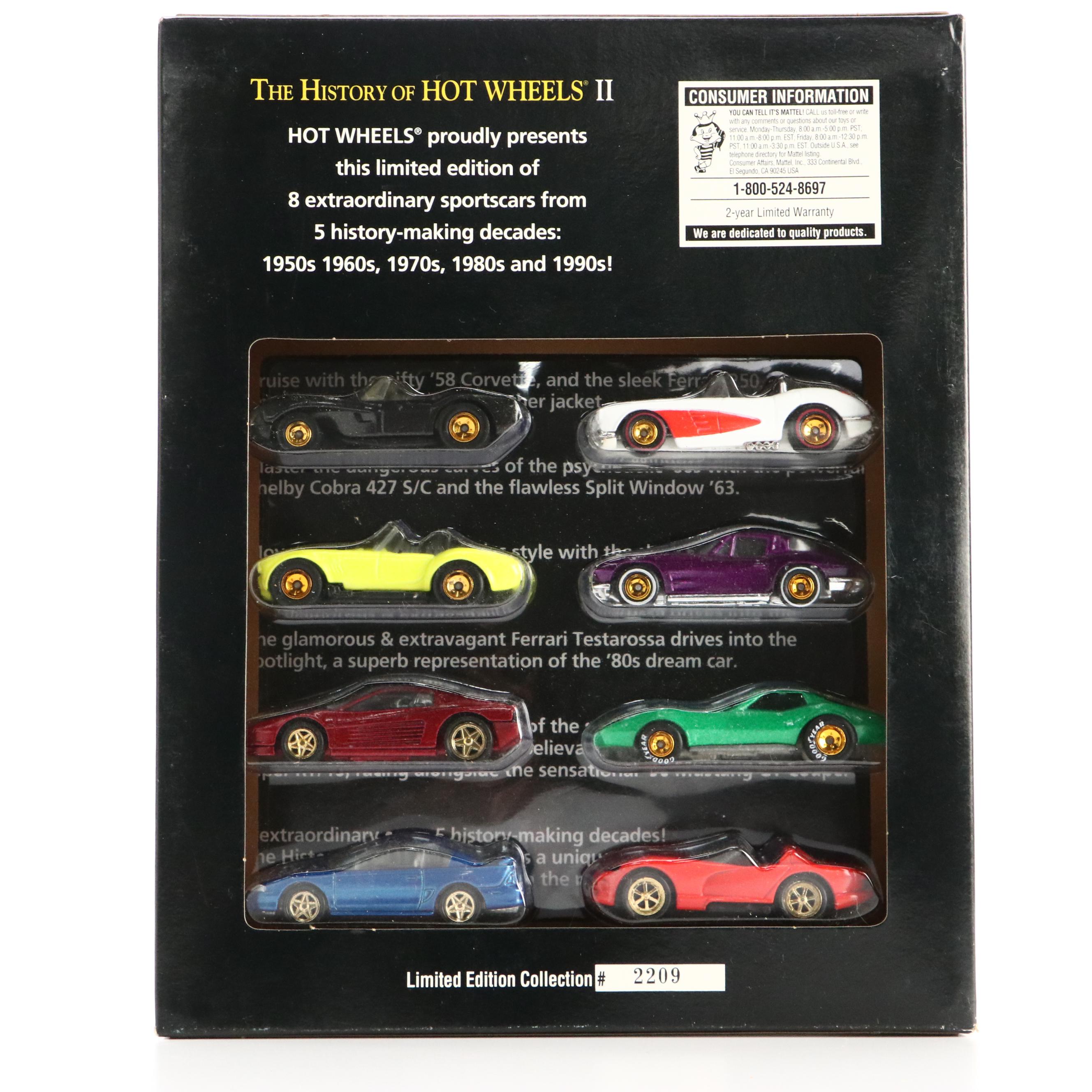 Hot Wheels "The History of Hot Wheels II" Toy Car Set, 1994