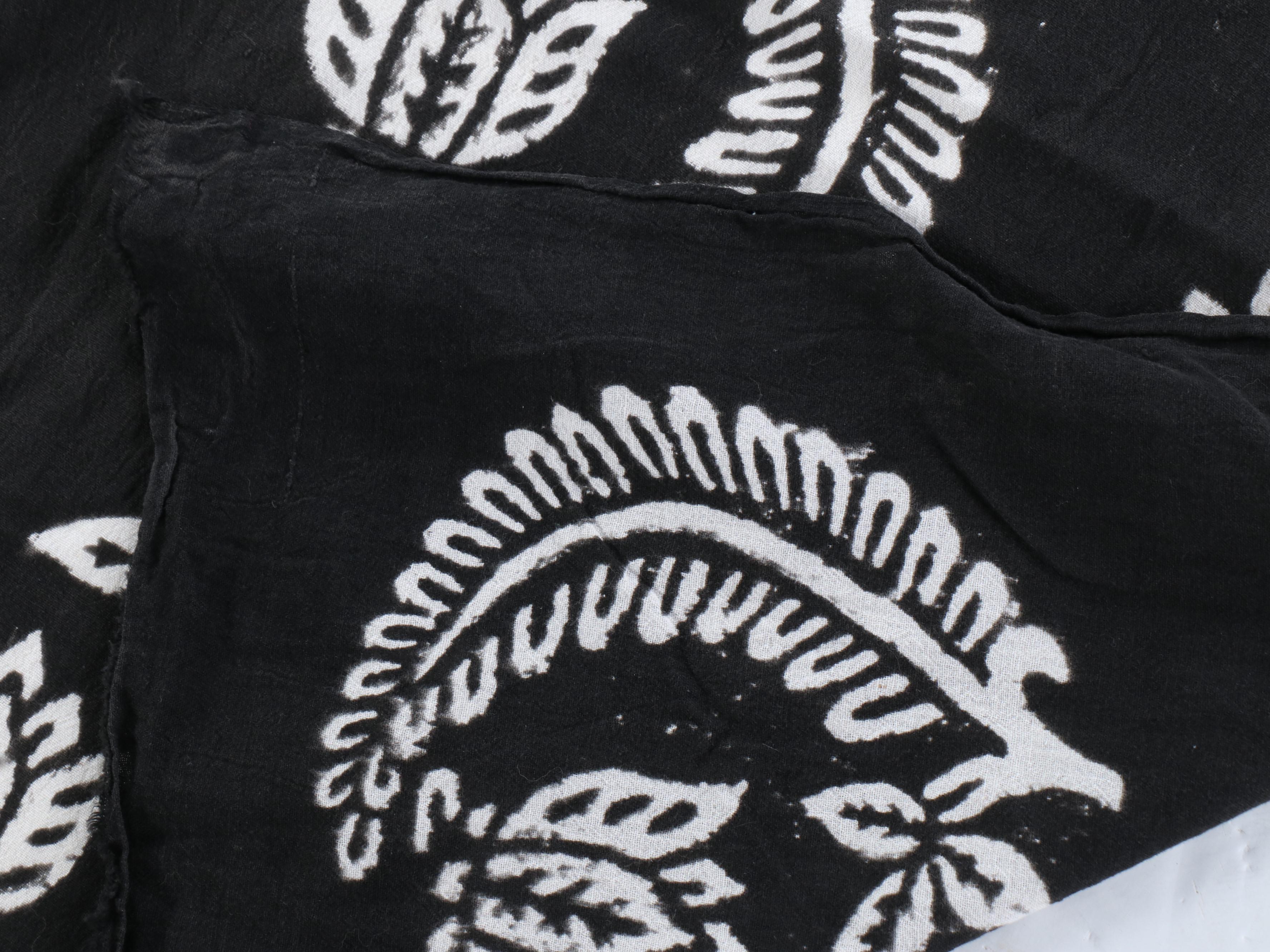 Batik and Wax-Resist Dyed Floral Textiles