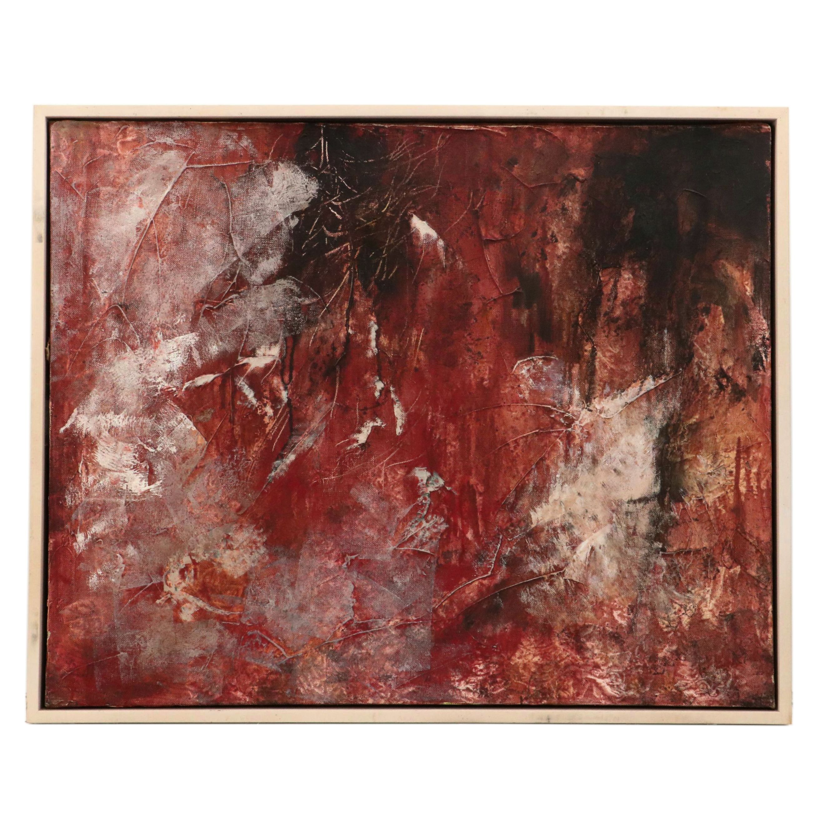 Abstract Impasto Oil Painting