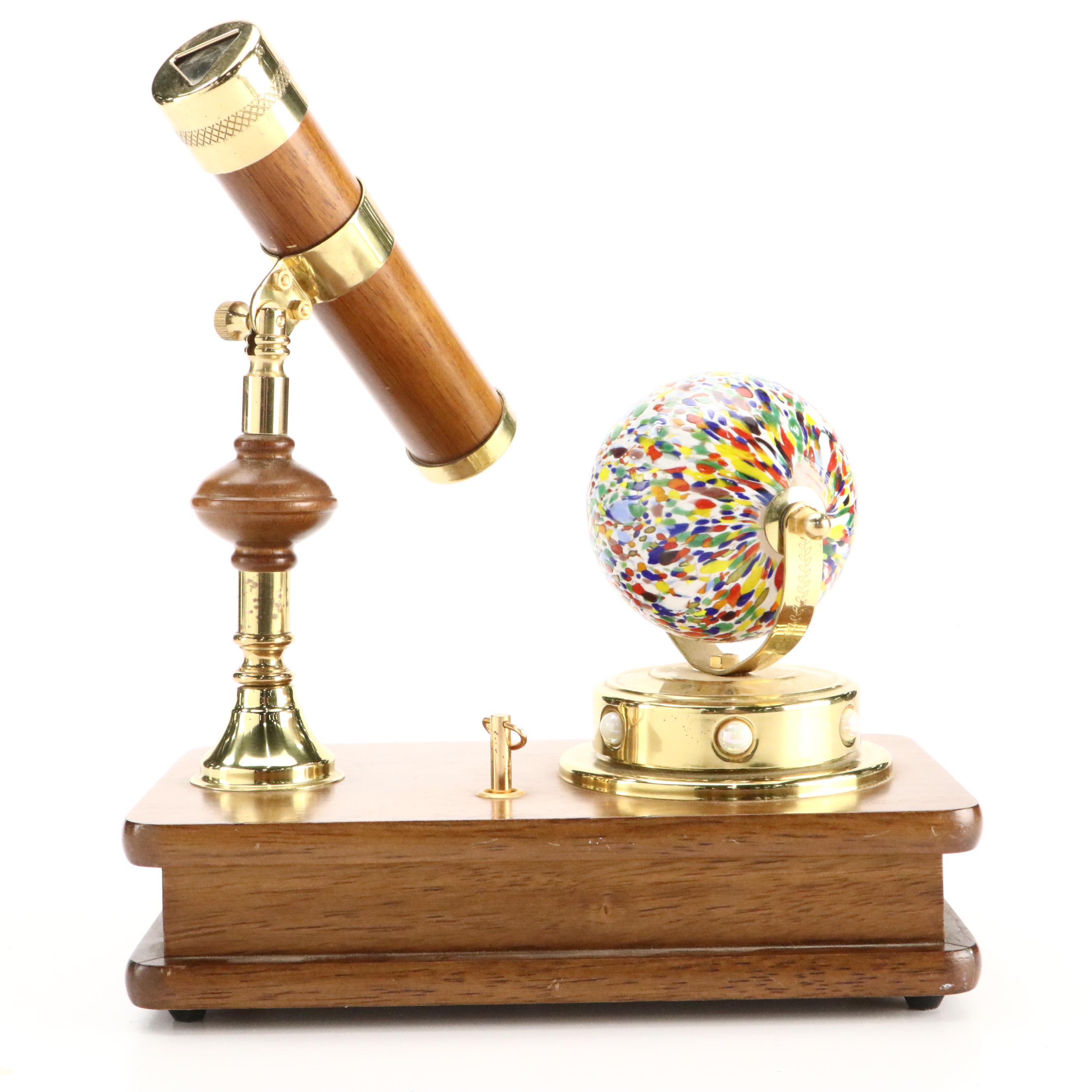 Wood Stand Music Box Kaleidoscope