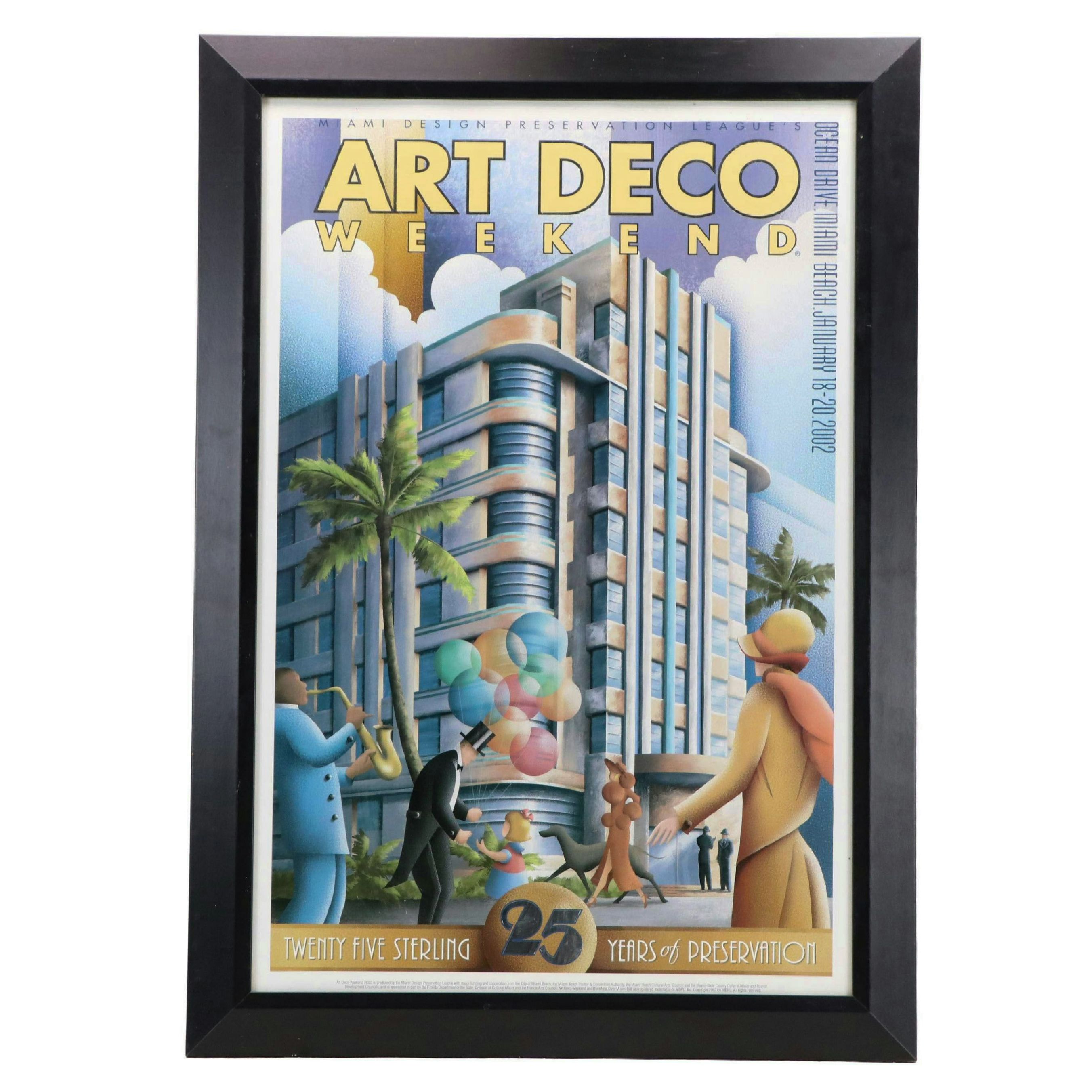Miami Design Preservation League Art Deco Weekend Poster, 2002