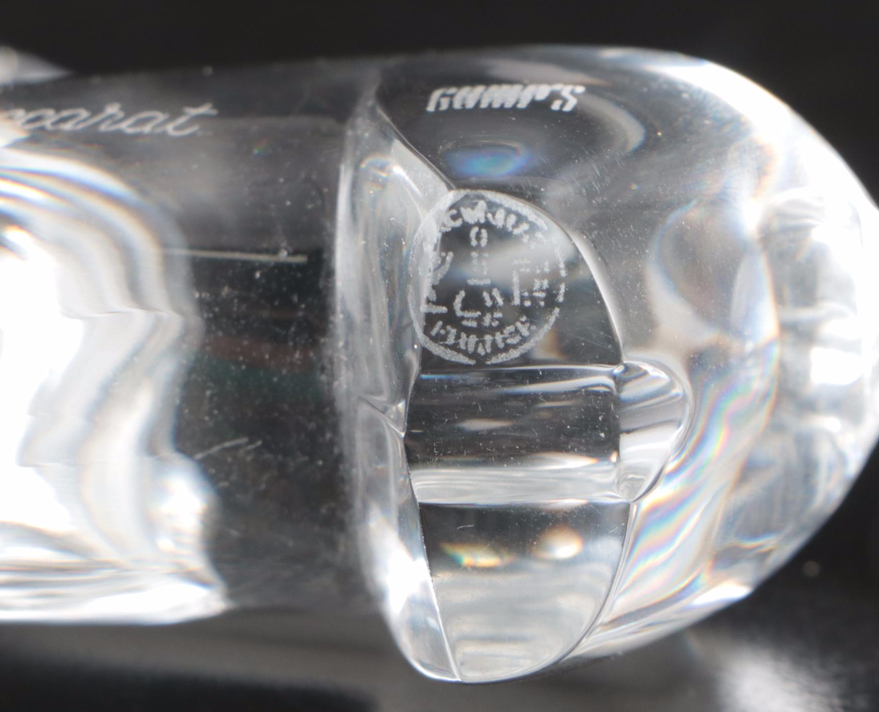 Baccarat Zodiac Animals "Horse" Figure with "Trojan Horse" Figure