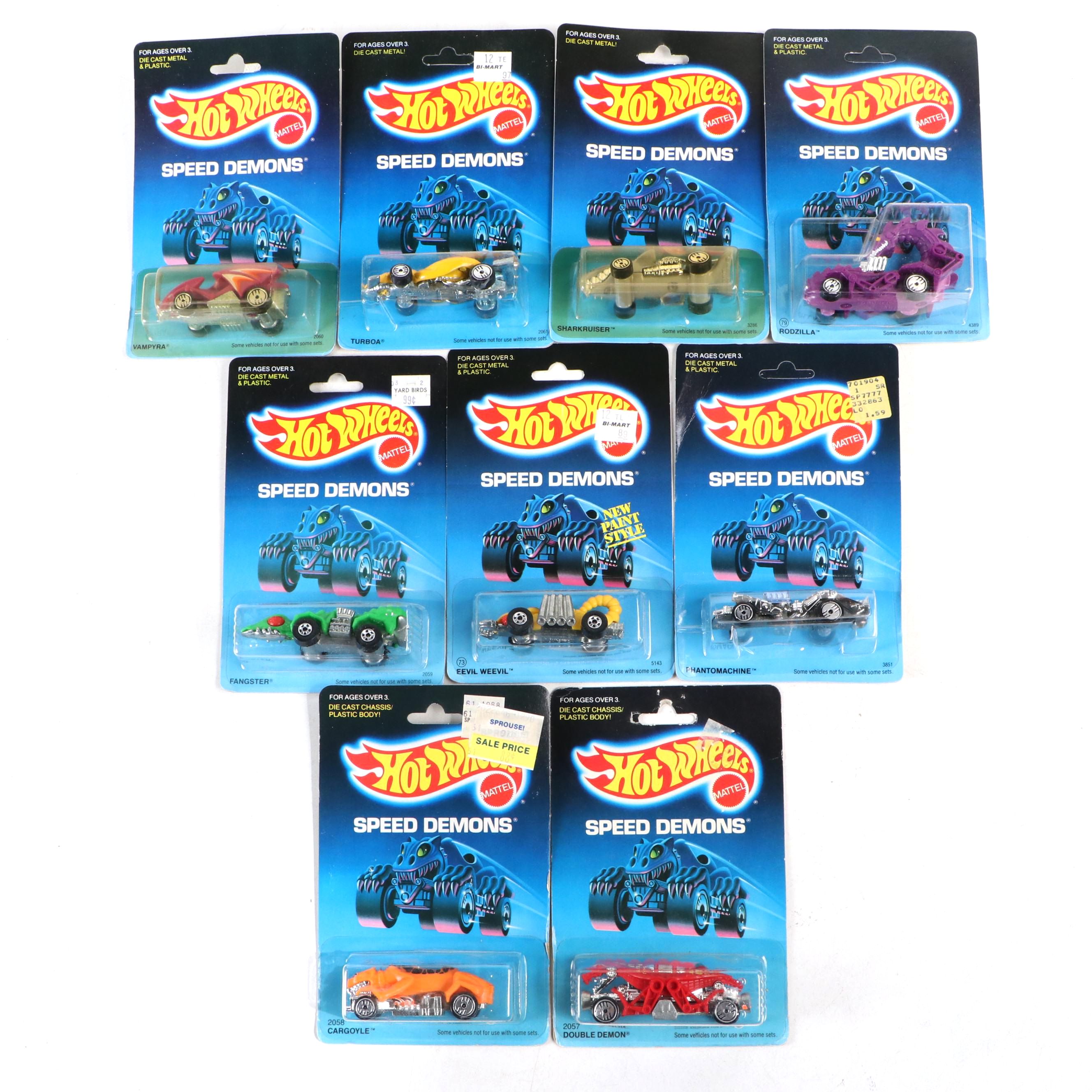 Hot Wheels "Double Demon," "Cargoyle" and More Speed Demons Toy Cars, 1980s