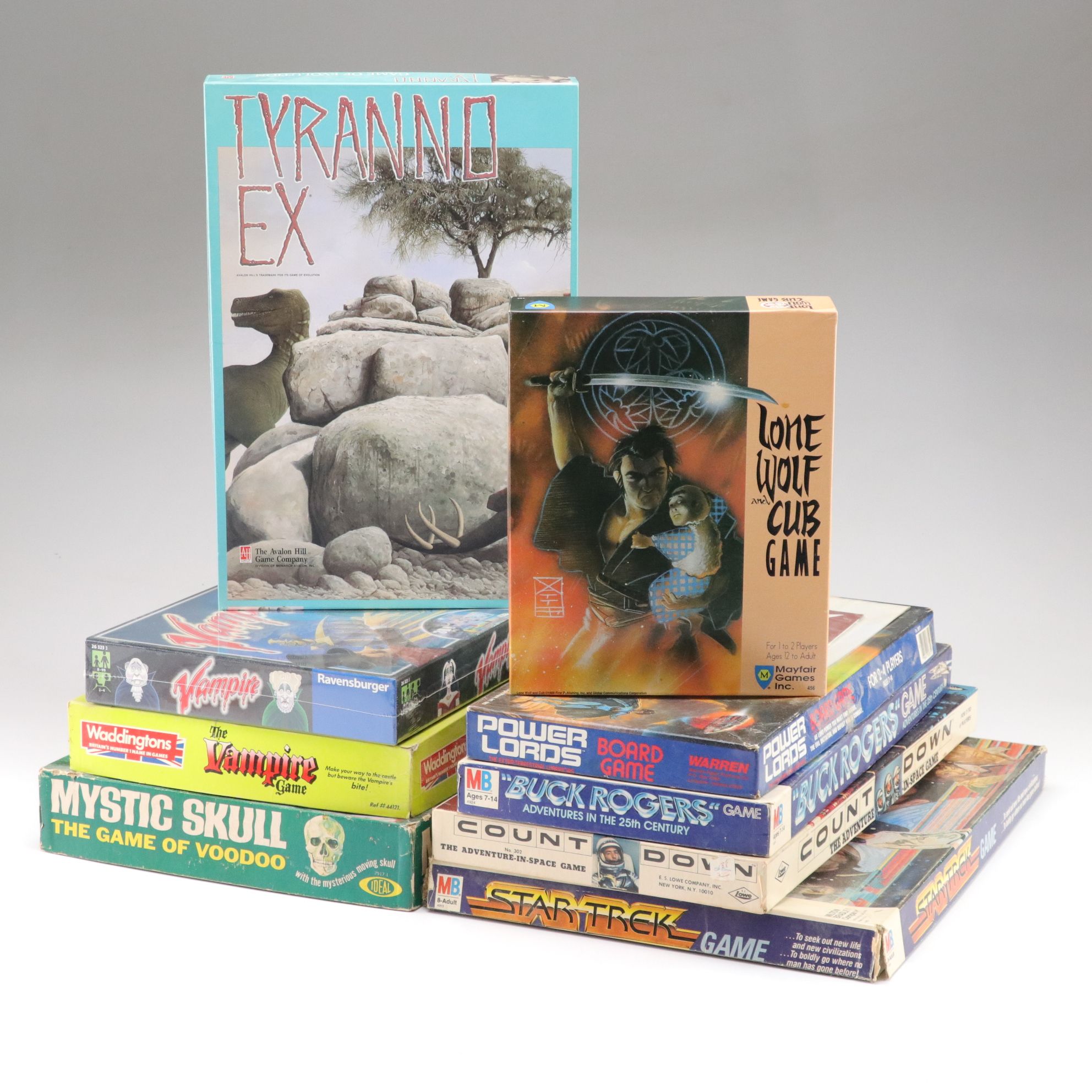 Lone Wolf and Cub Game, Tyranno Ex, Mystic Skull and Other Board Games