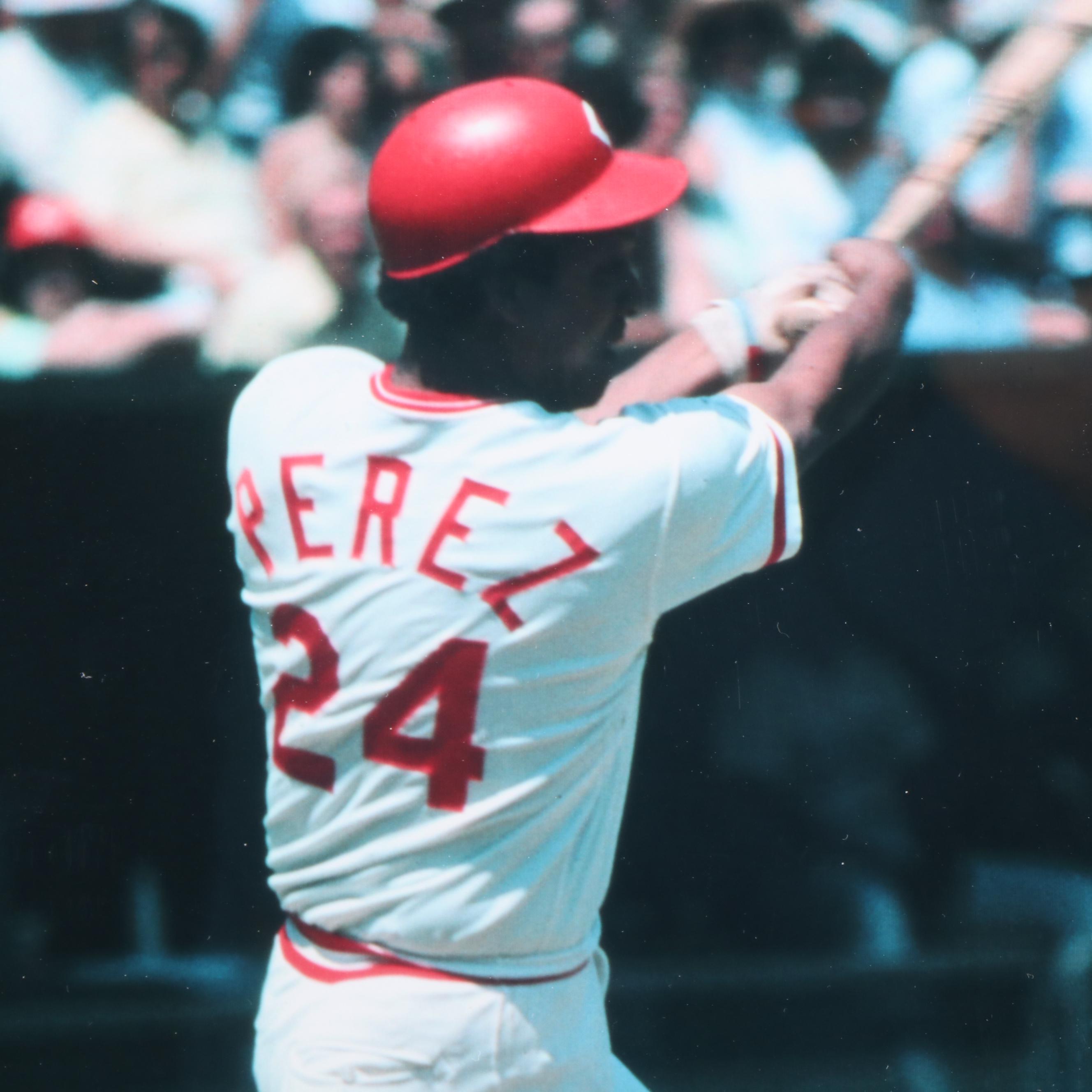 Tony Perez Signed “HOF 2000” Cincinnati Reds Print in Matted Frame, JSA