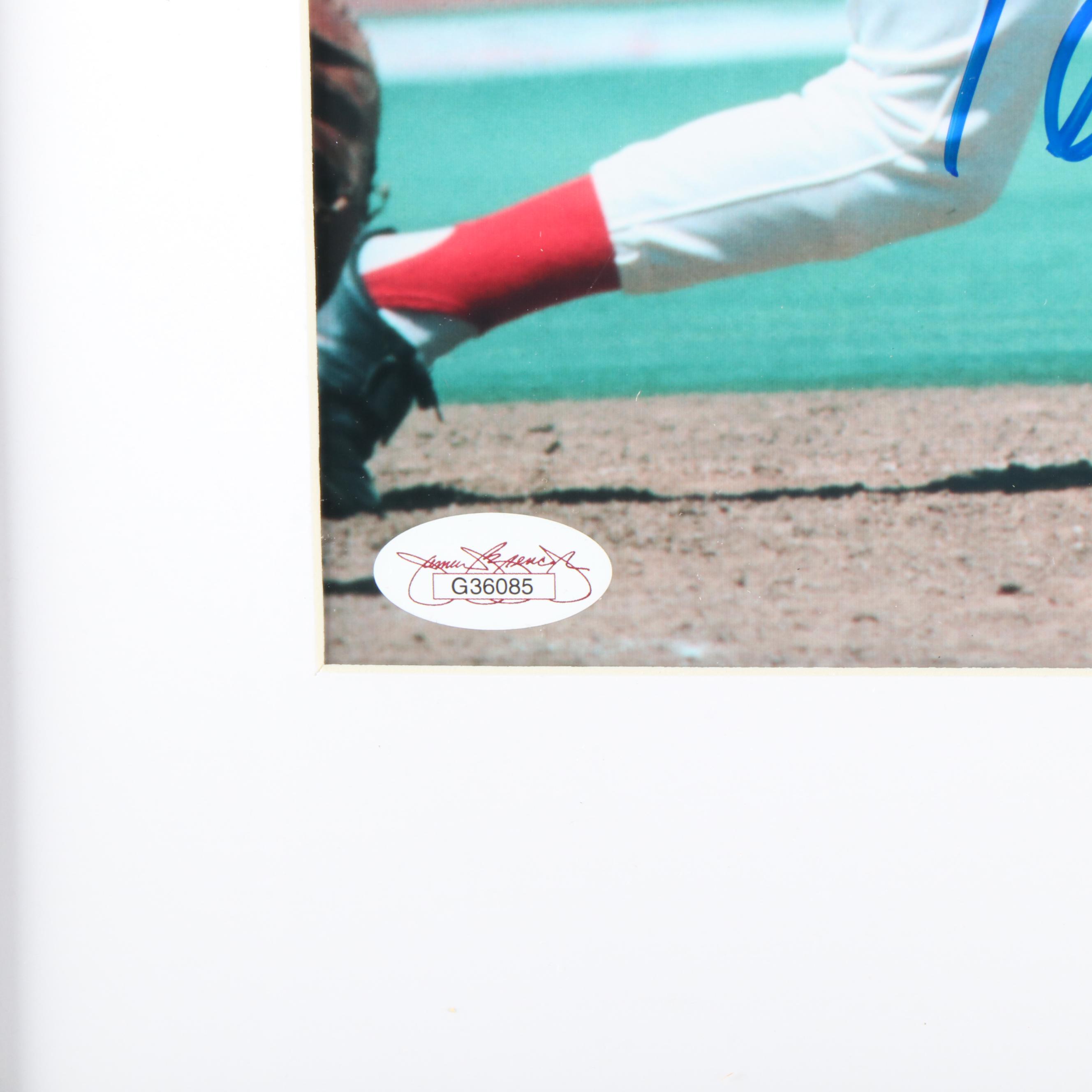 Tony Perez Signed “HOF 2000” Cincinnati Reds Print in Matted Frame, JSA