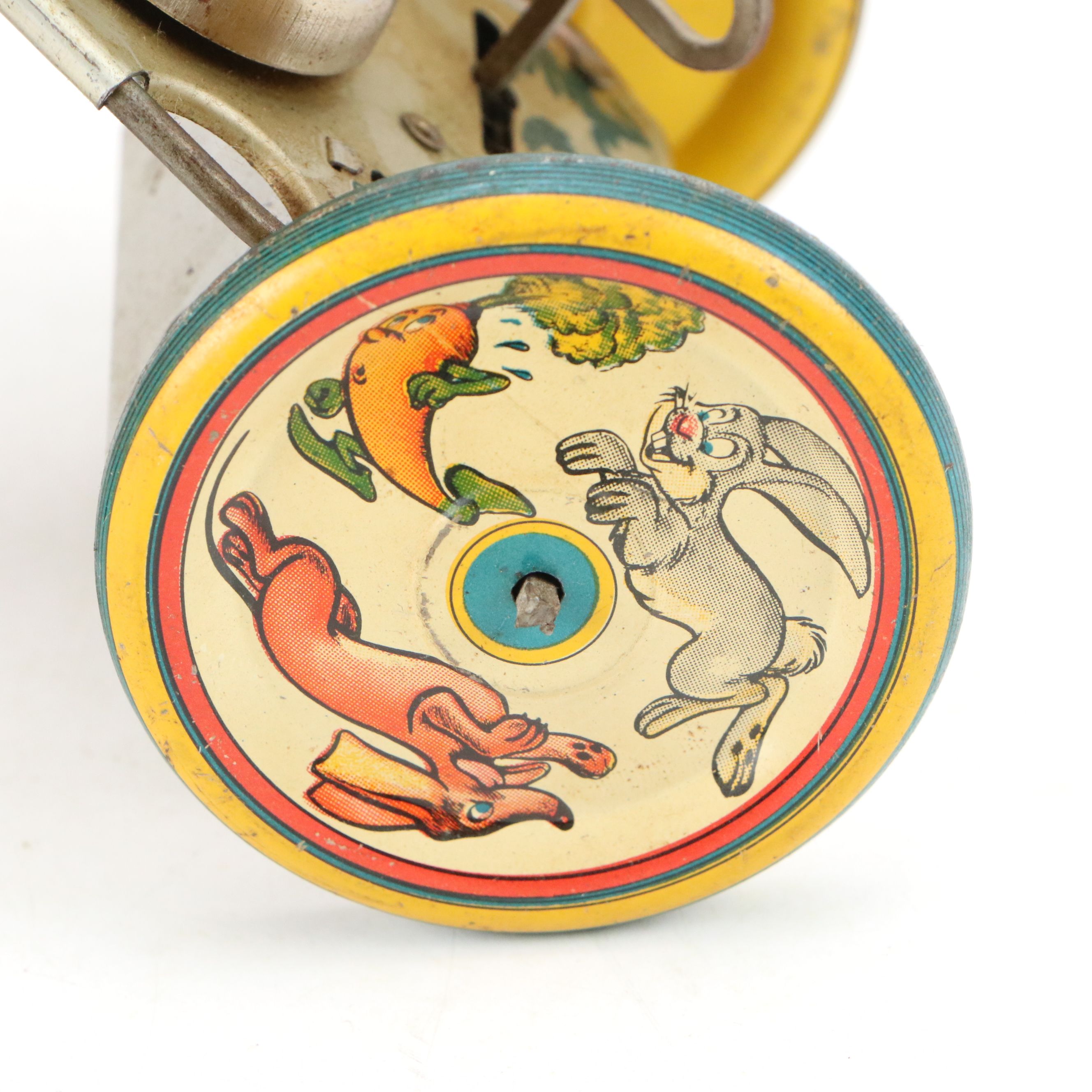 Unique Art Mfg. Co., Inc. "Kiddy Cyclist" Tin Wind-Up Toy, Mid-20th Century