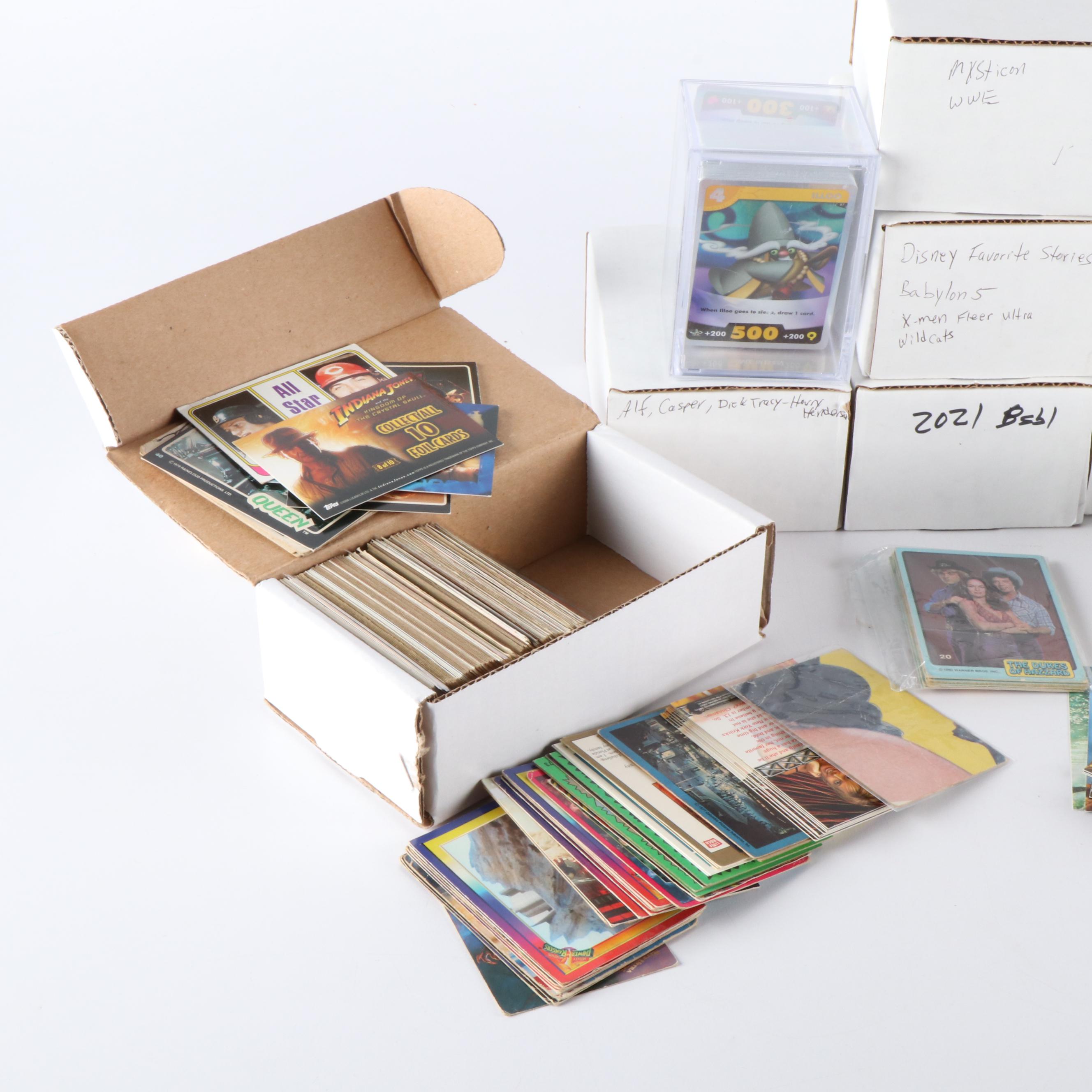 Ten Boxes of Non-Sports Trading Cards, Including Magic, Disney and More