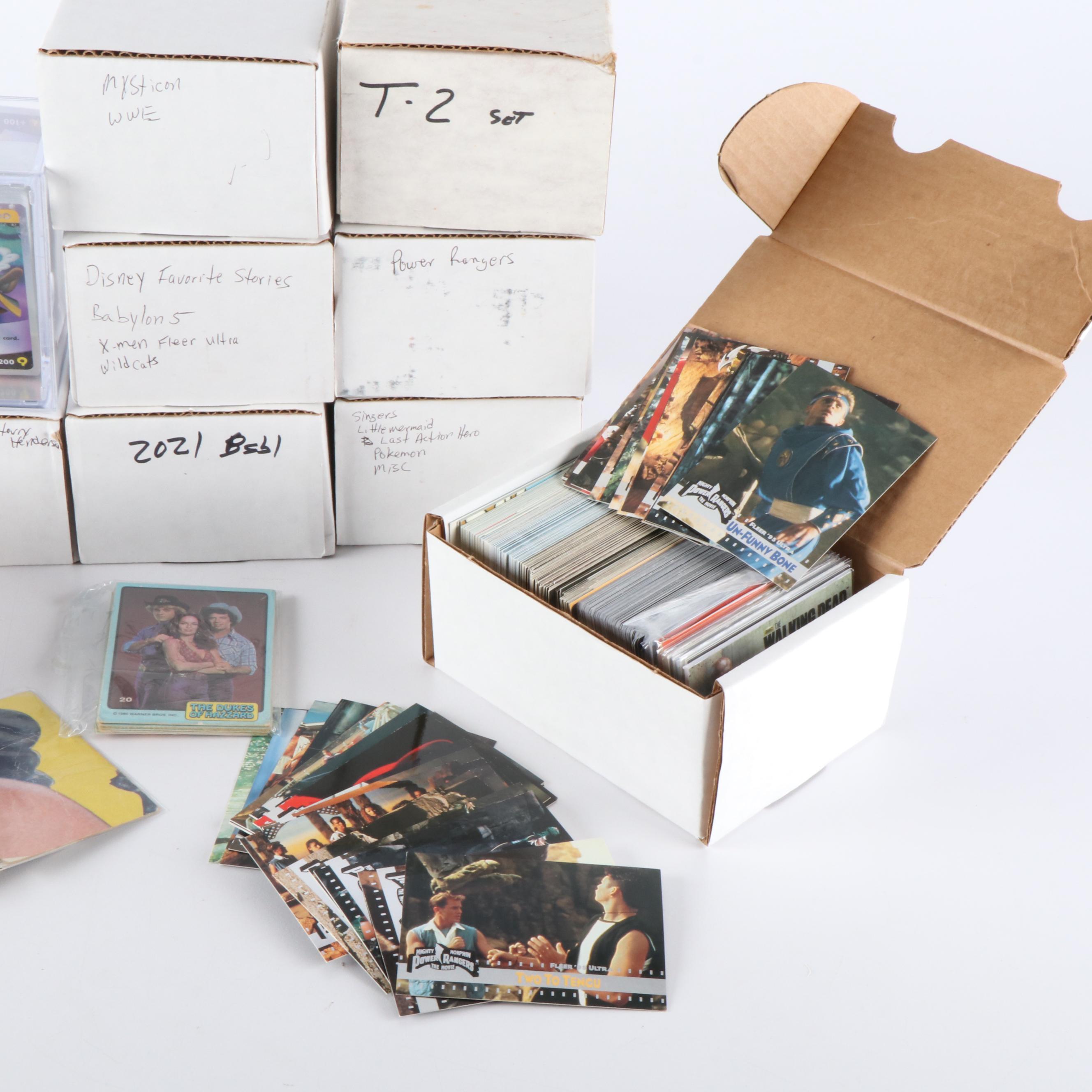 Ten Boxes of Non-Sports Trading Cards, Including Magic, Disney and More