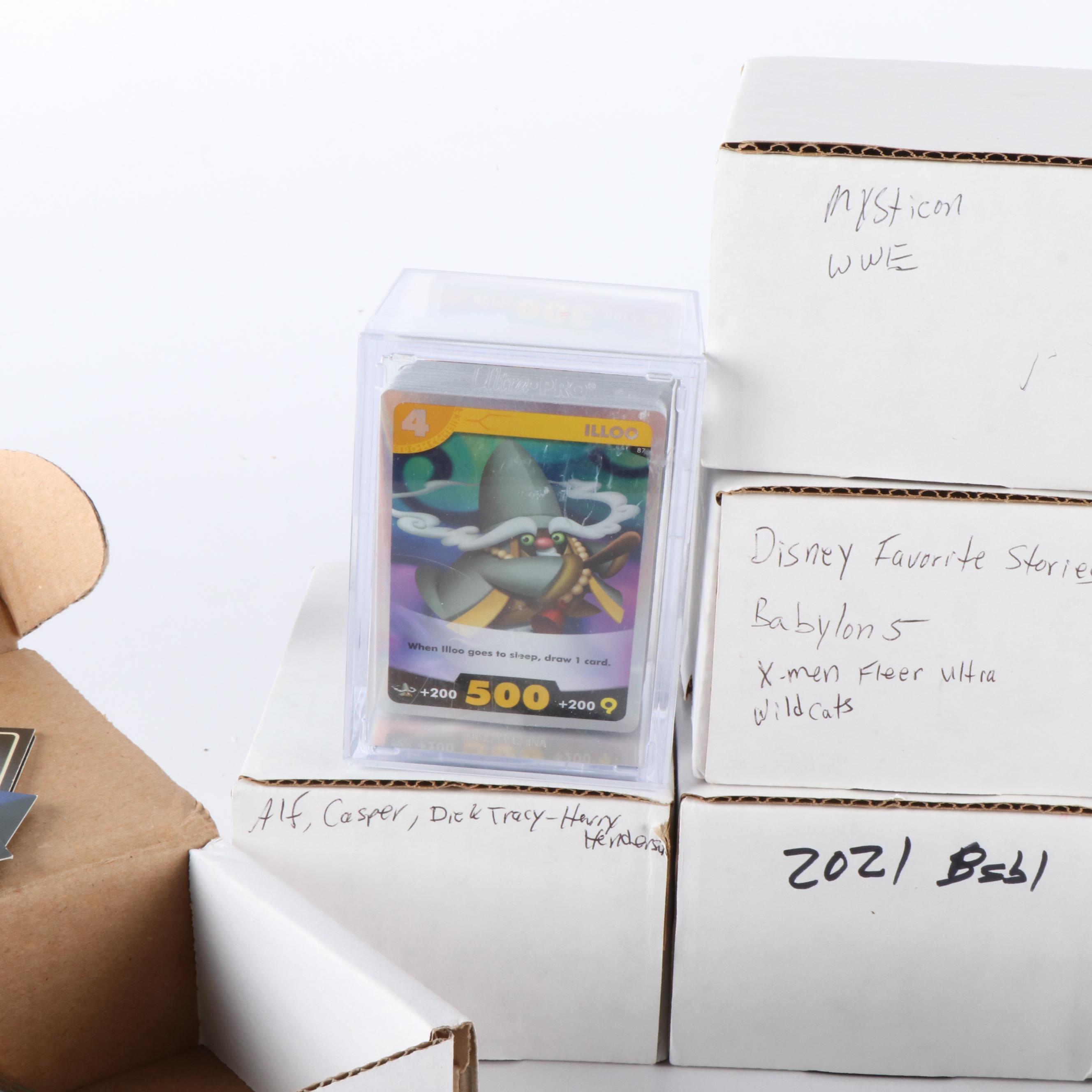 Ten Boxes of Non-Sports Trading Cards, Including Magic, Disney and More