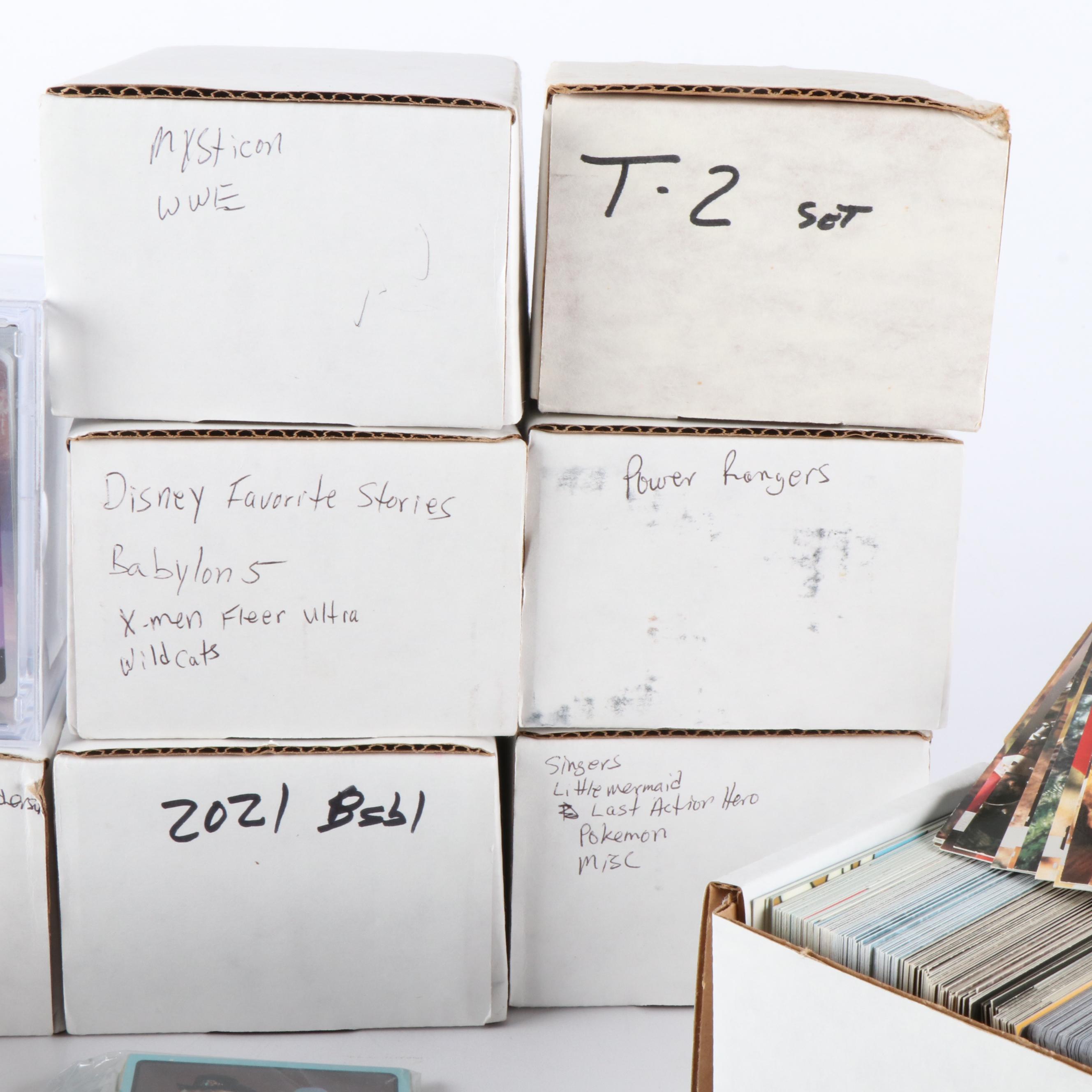Ten Boxes of Non-Sports Trading Cards, Including Magic, Disney and More