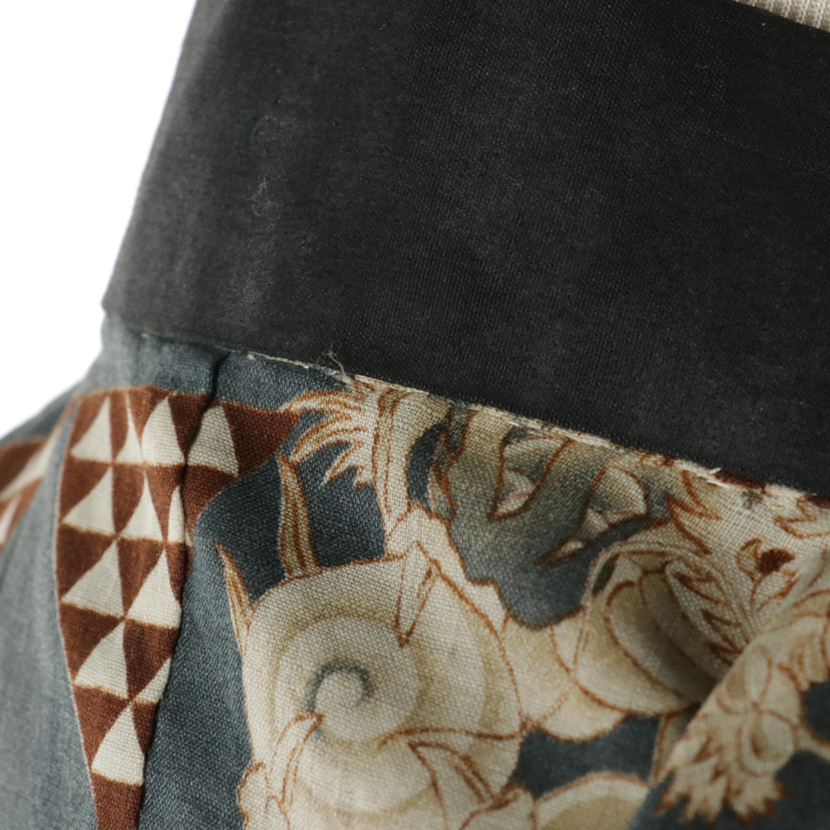 Men's Japanese Kimono in Kumo to Ryū/Uroko Pattern Wool