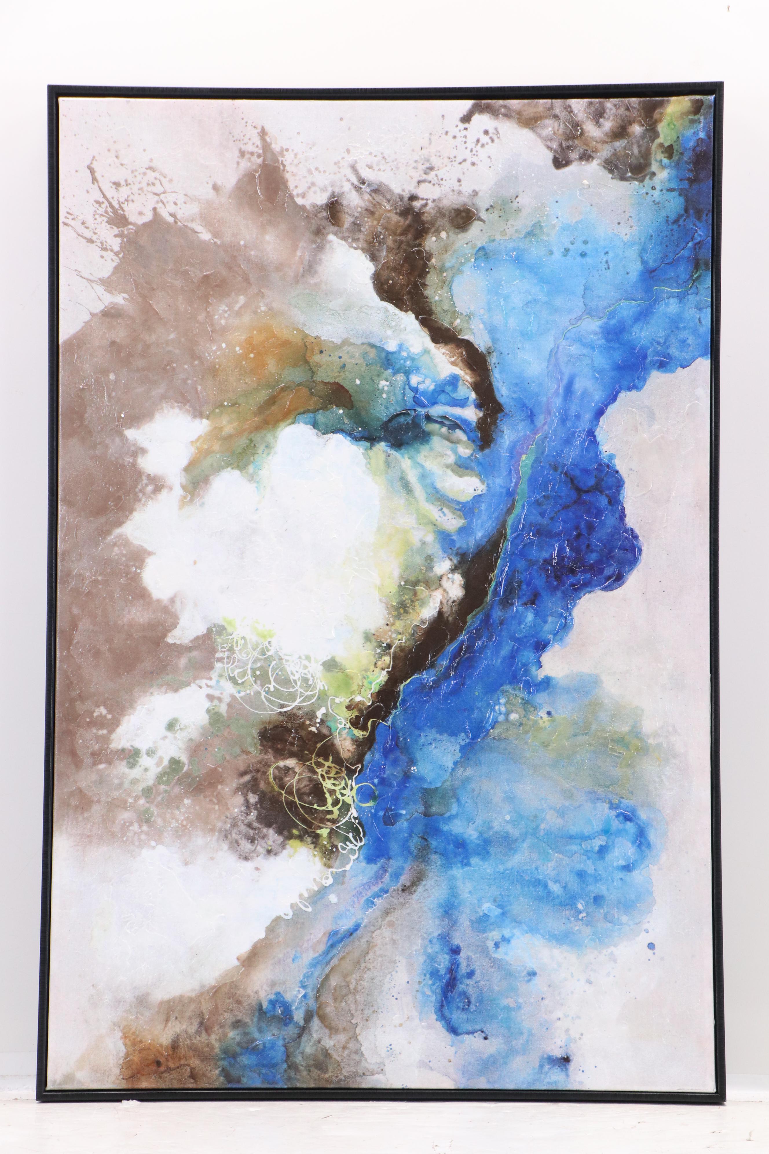 "Granite Tide" Abstract Giclée, 21st Century