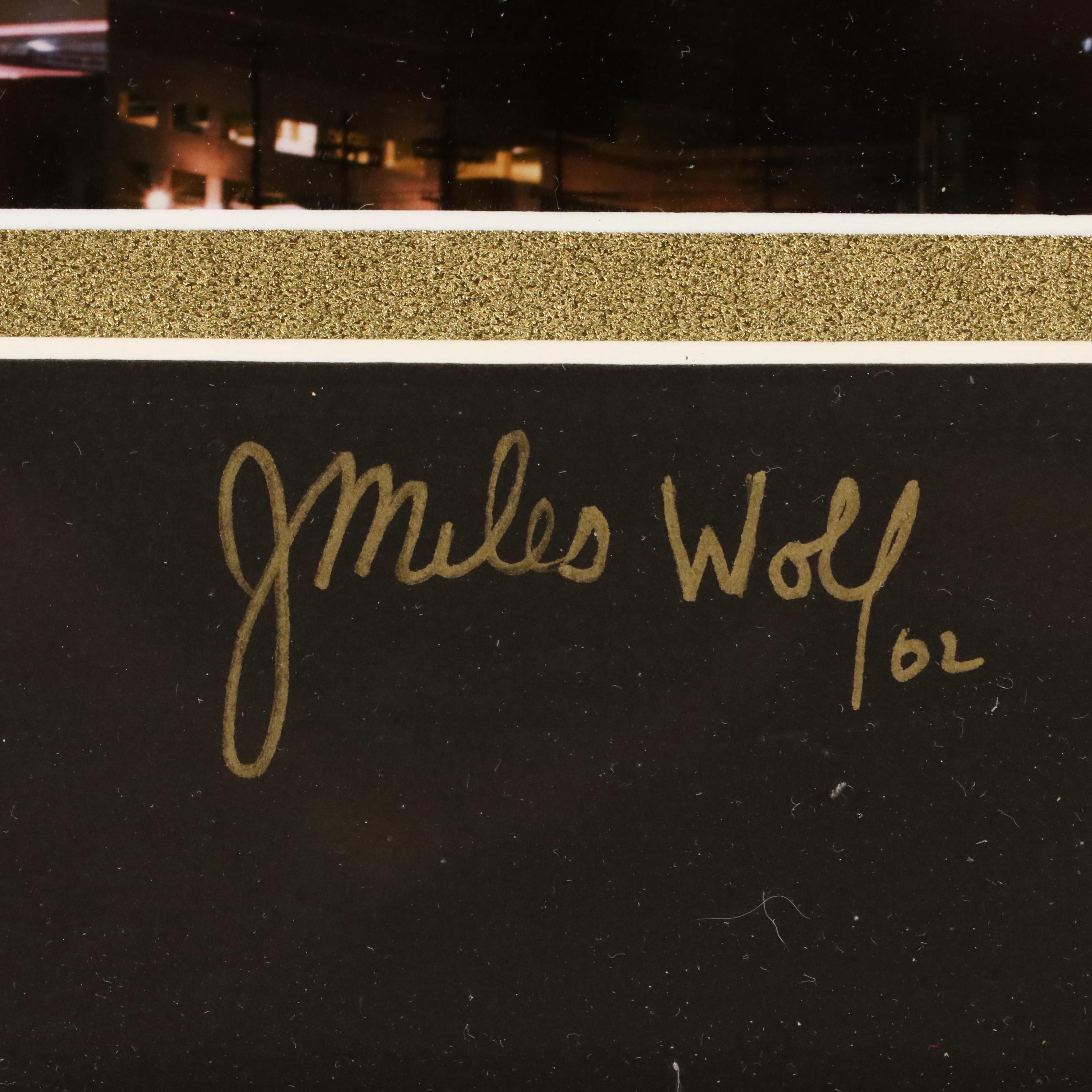 J. Miles Wolf Color Photograph of Nocturne Cincinnati Skyline, 2002