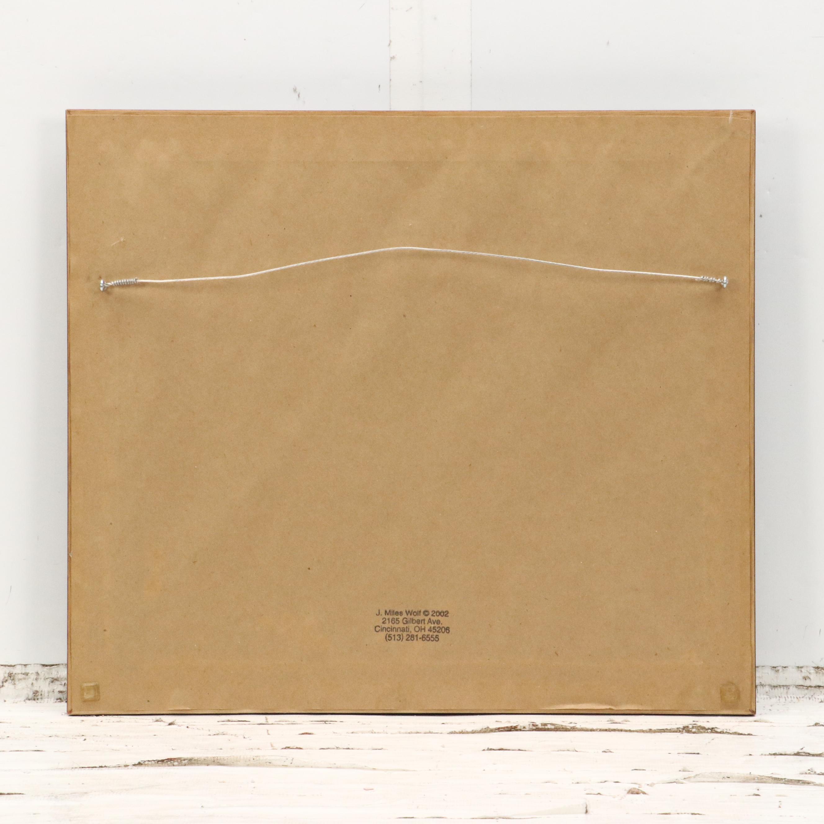 J. Miles Wolf Color Photograph of Nocturne Cincinnati Skyline, 2002