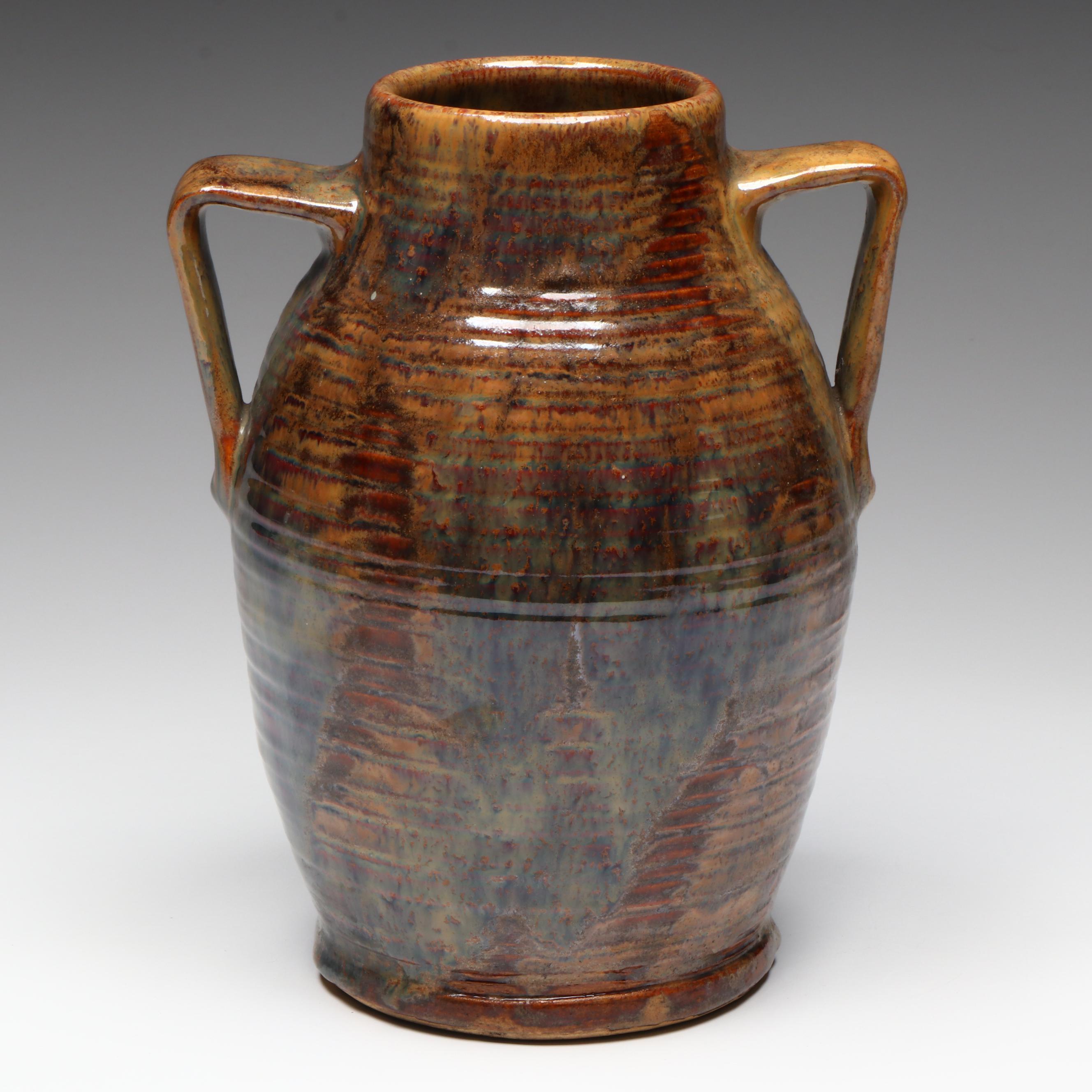 Antique Fulper Pottery Colonial Ware Vase, Early 20th Century