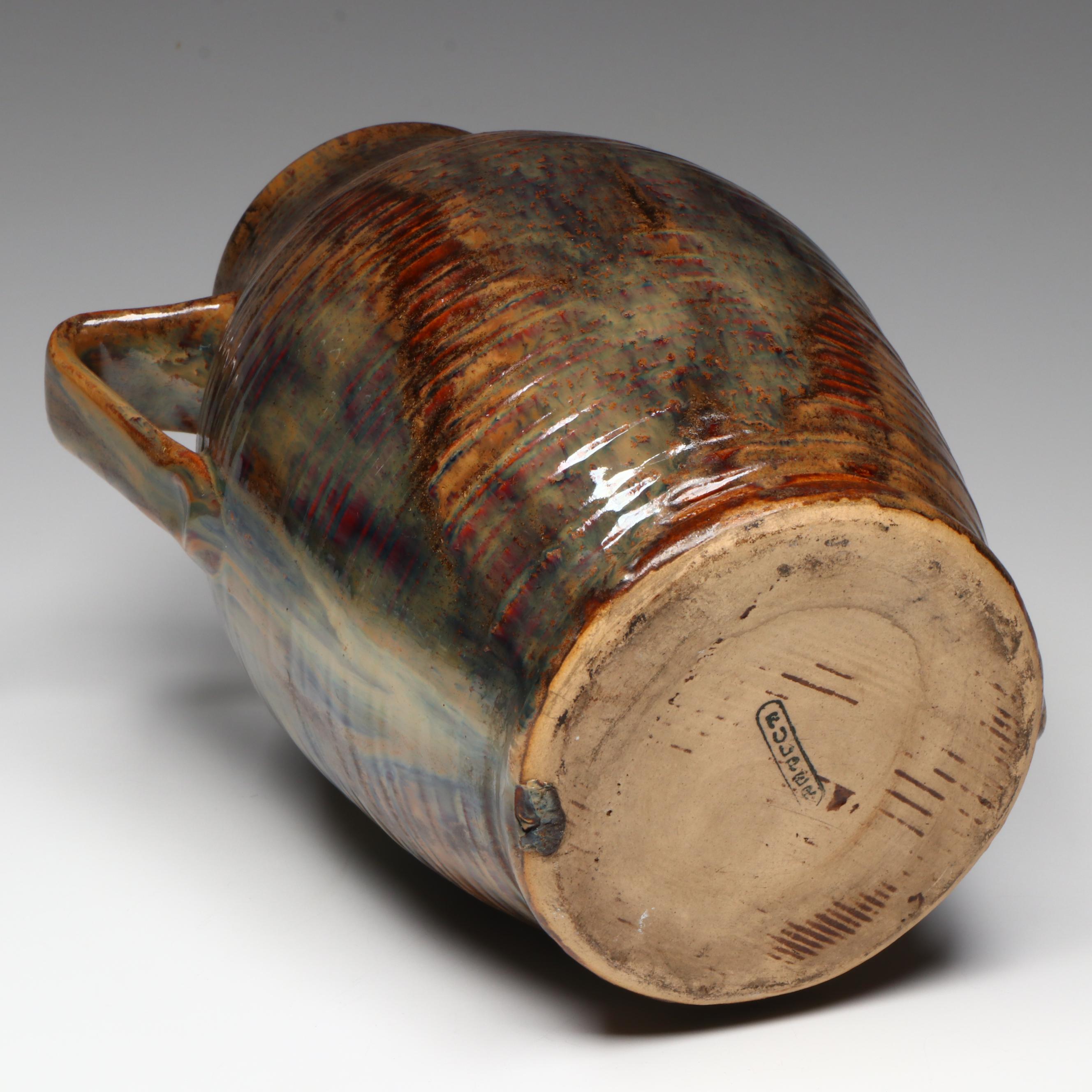 Antique Fulper Pottery Colonial Ware Vase, Early 20th Century