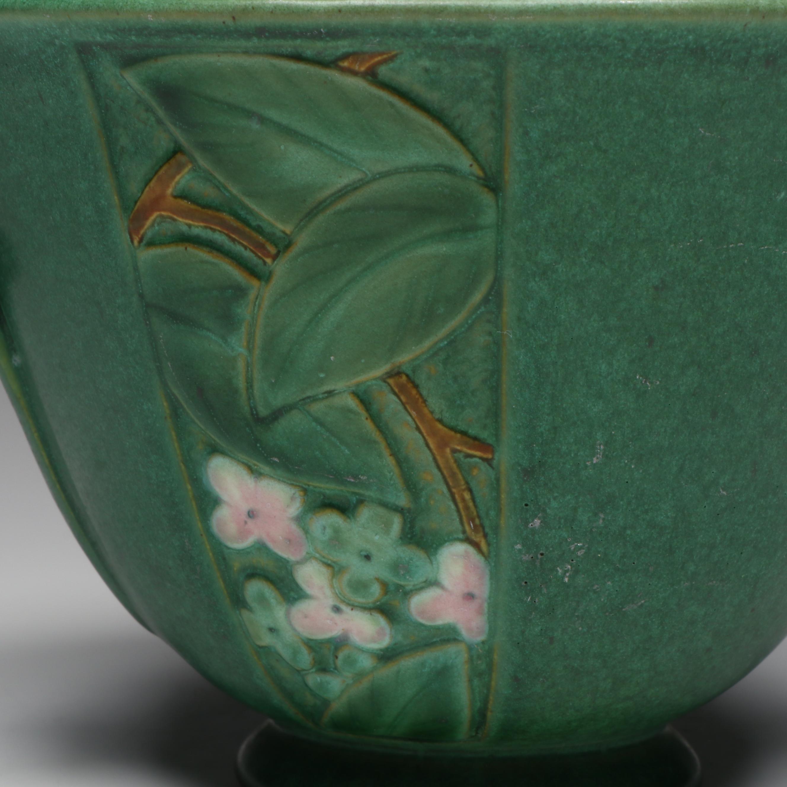 Antique Weller Pottery "Velva" Bowl, Early 20th Century