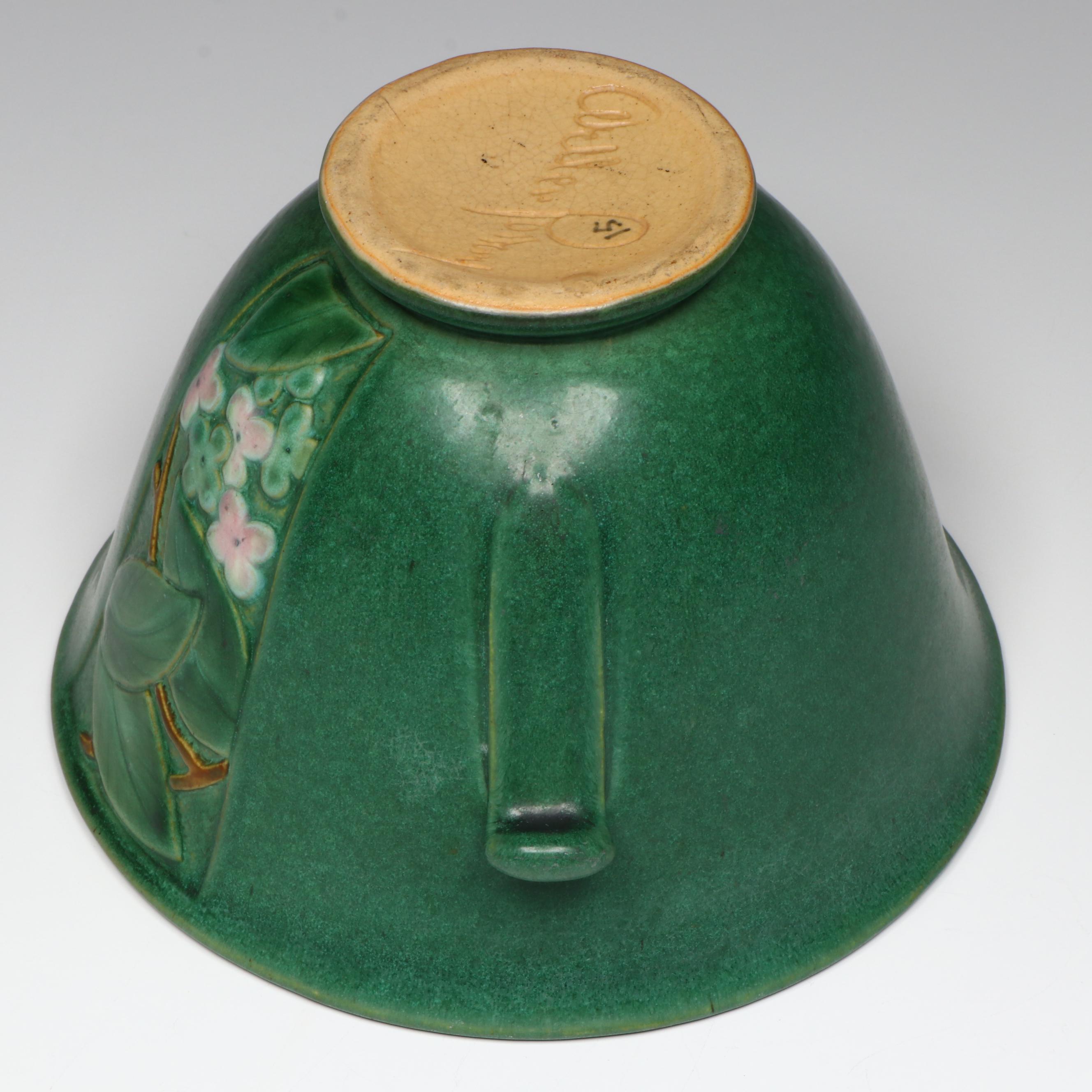 Antique Weller Pottery "Velva" Bowl, Early 20th Century