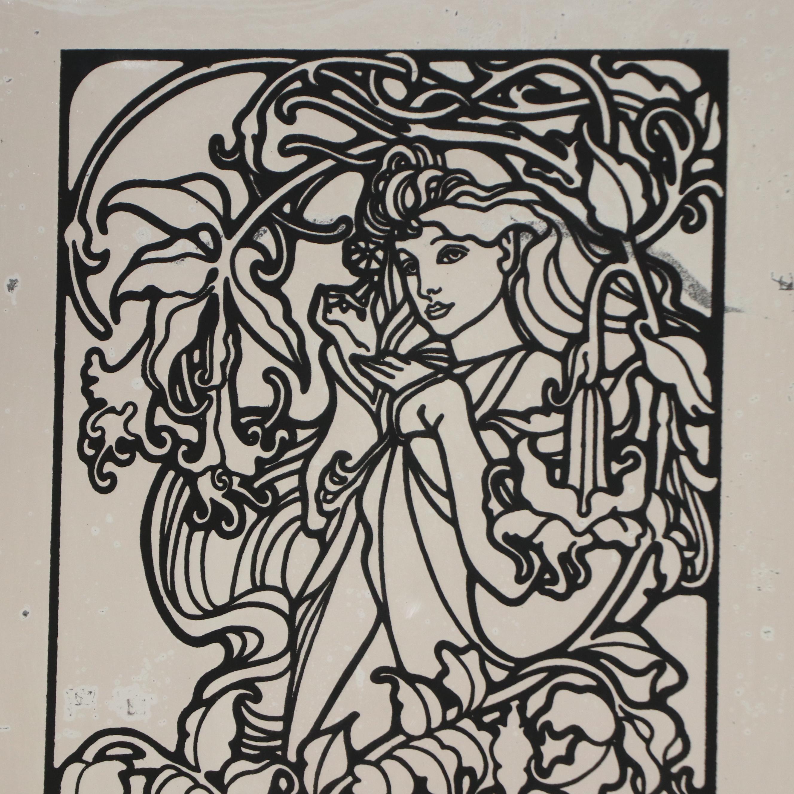 Art Nouveau Style Mirrors