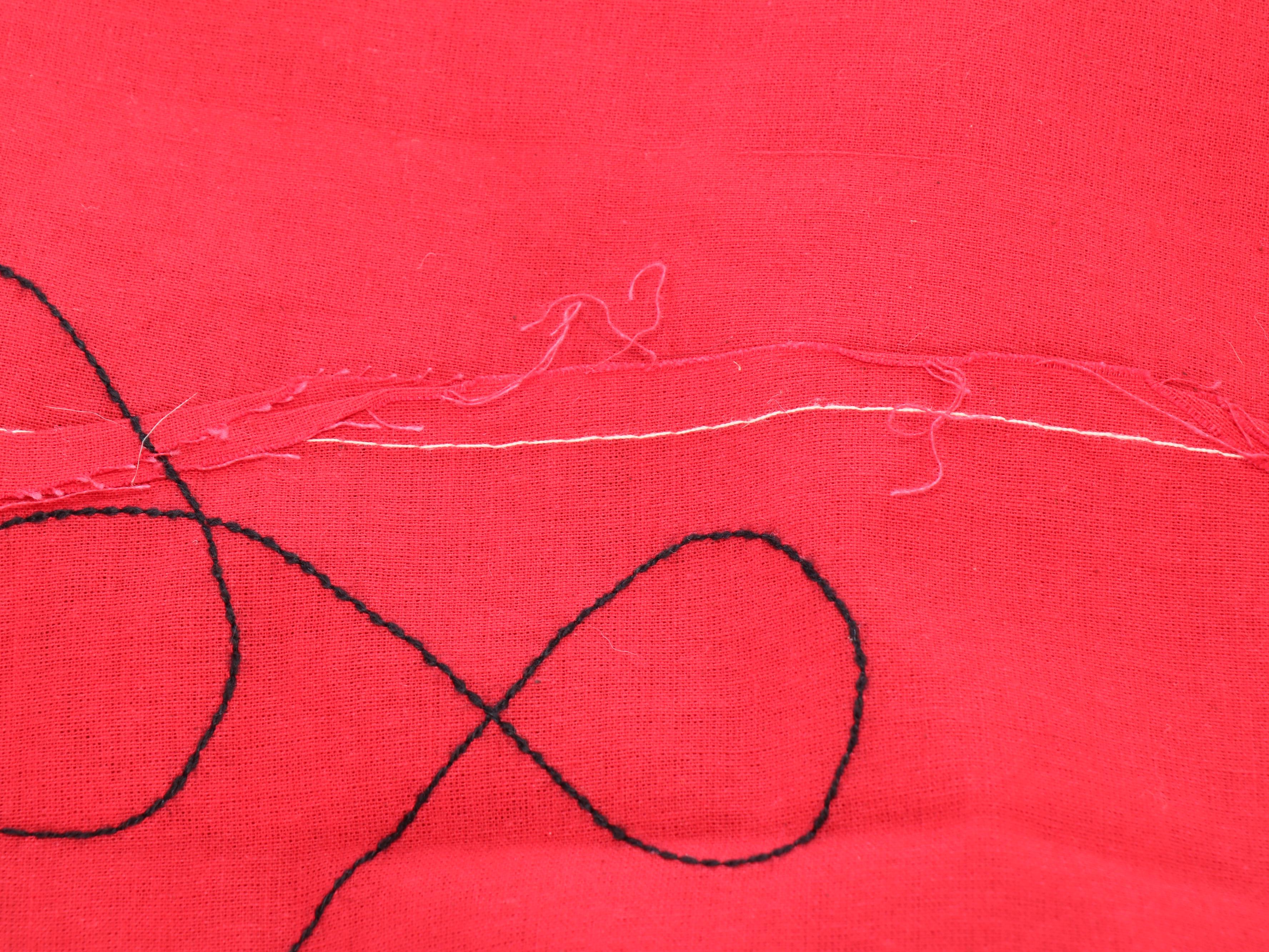 Western Indian Chain-Stitch Embroidered Pillow Covers and More Textiles