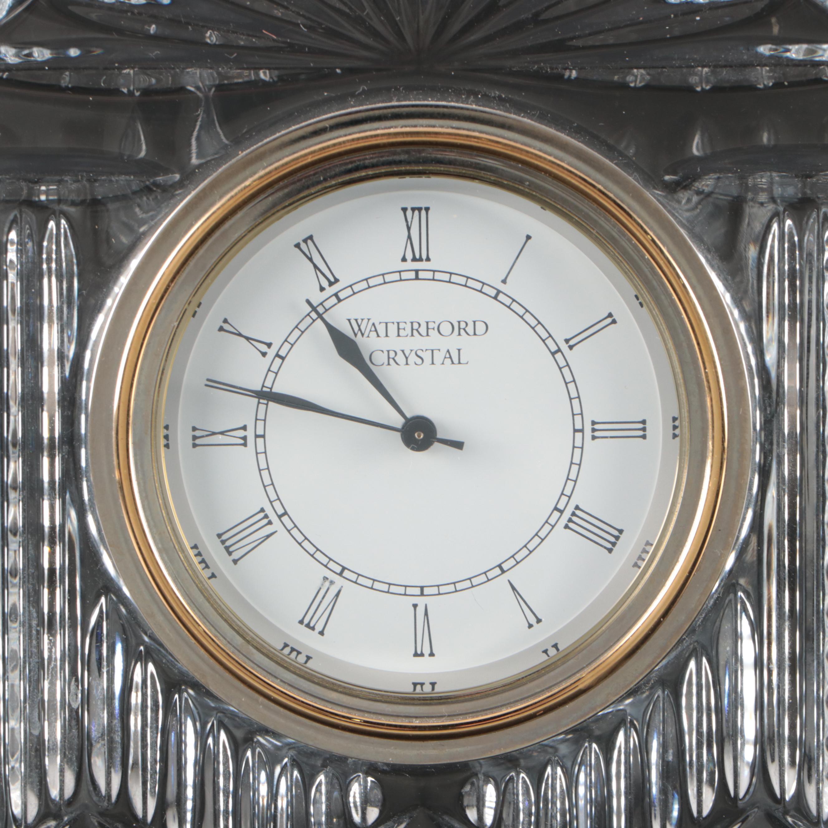 Waterford "Metropolitan" Crystal Mantel Clock