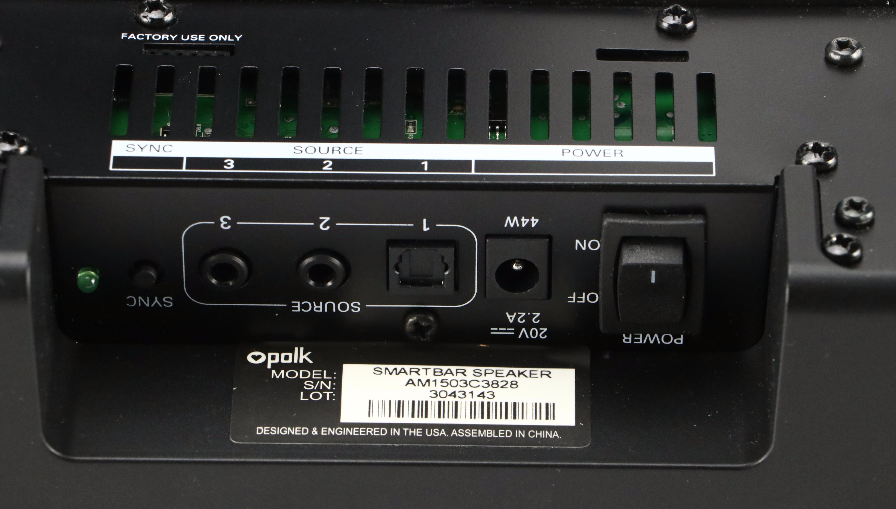 Polk Audio Smartbar Sound Bar Speaker and Subwoofer