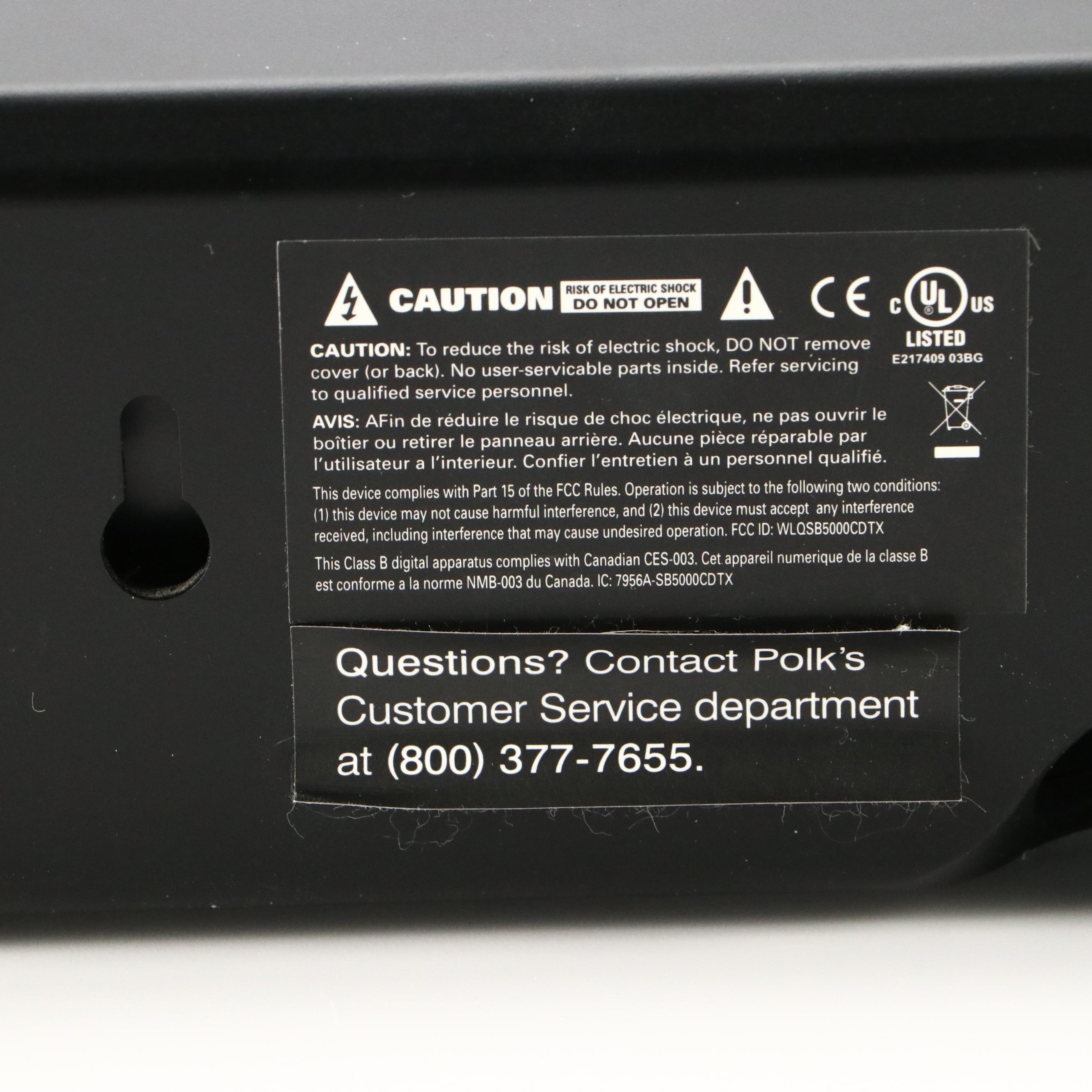 Polk Audio Smartbar Sound Bar Speaker and Subwoofer