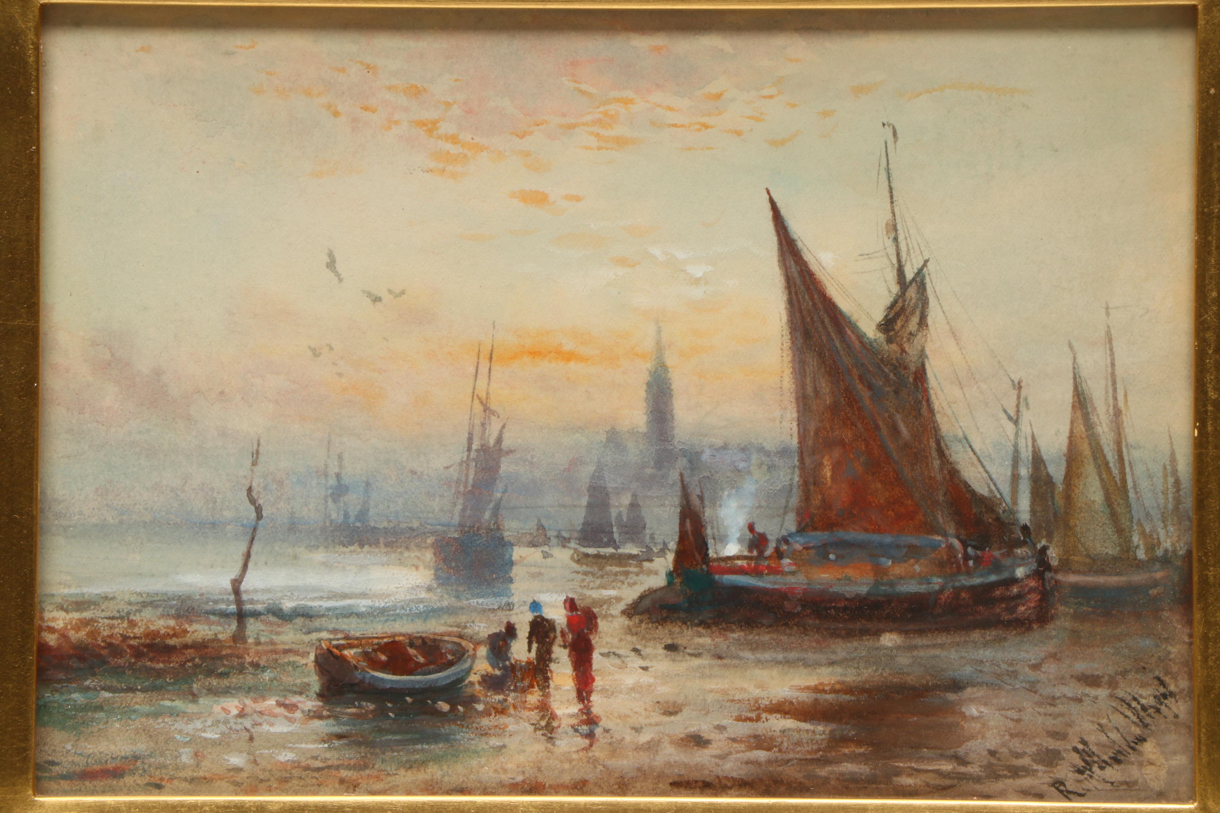 Antique Robert Malcolm Lloyd Watercolor Painting, Late 19th / Early 20th Century