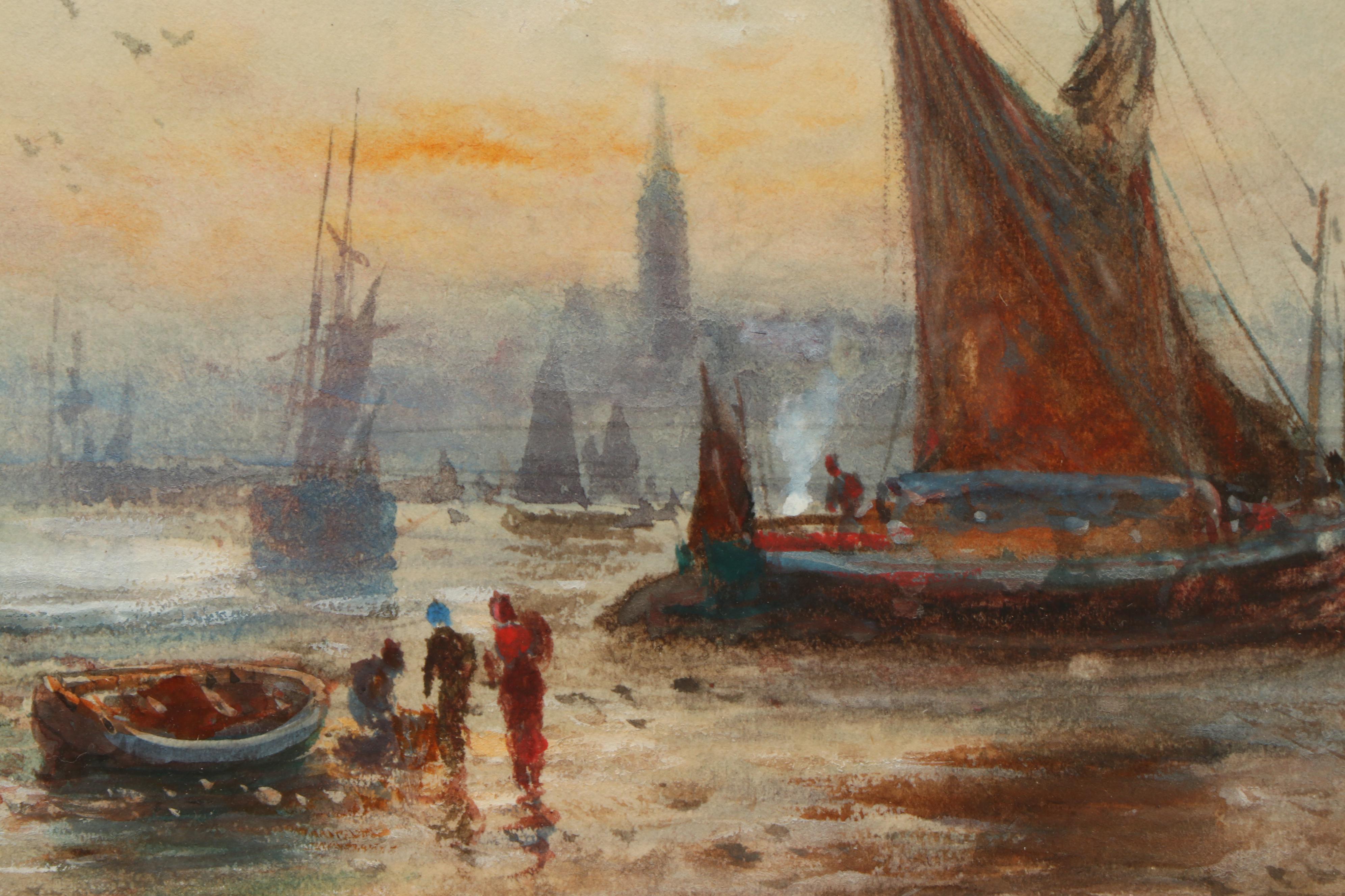 Antique Robert Malcolm Lloyd Watercolor Painting, Late 19th / Early 20th Century