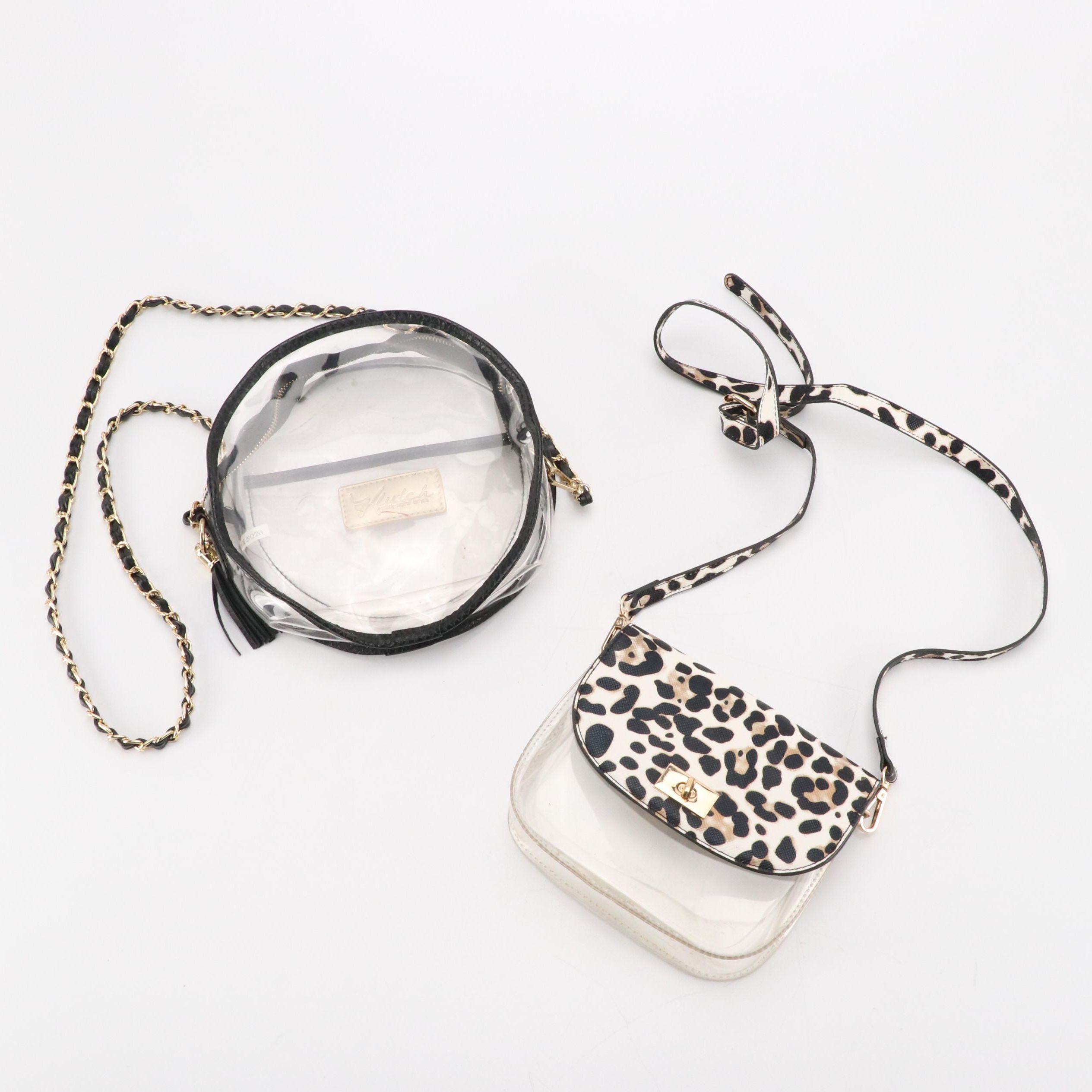 Klutch and Other Clear Vinyl Crossbody Bags