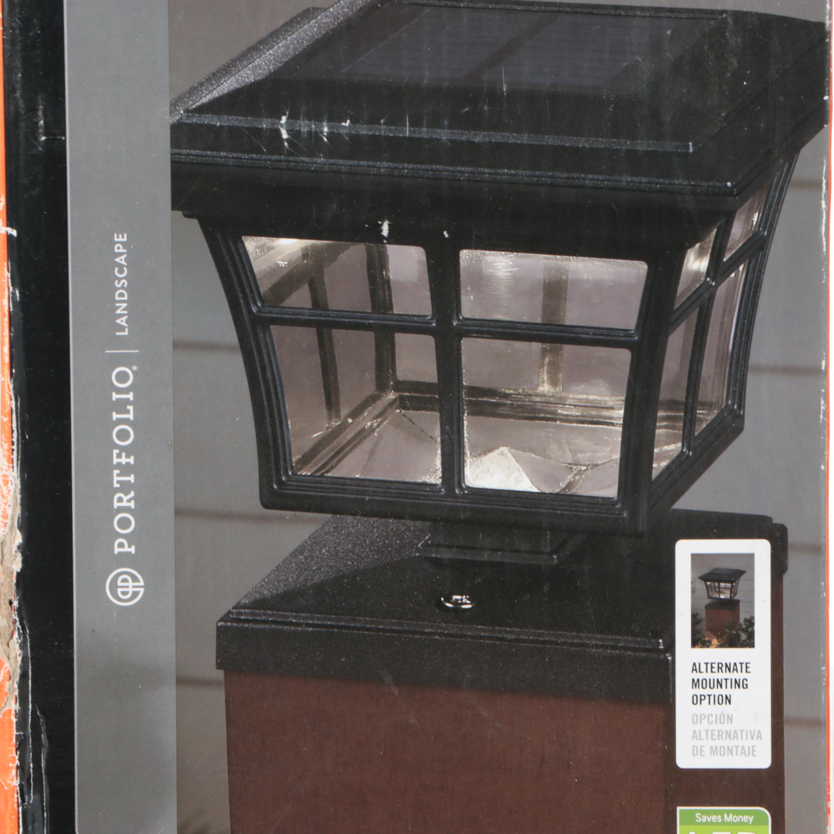 Portfolio Landscape Solar LED Pathway or Deck Post Lights