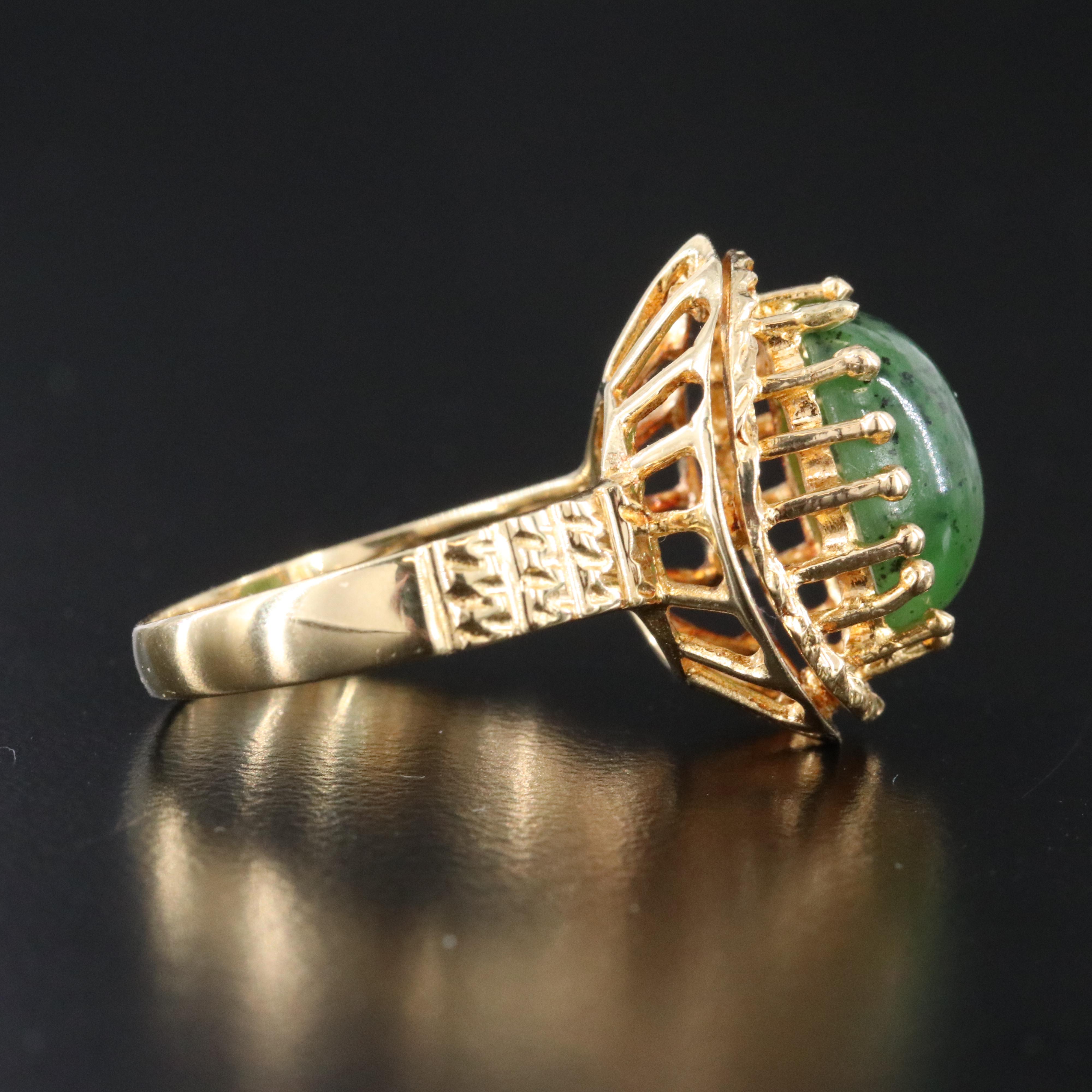18K Nephrite Ring