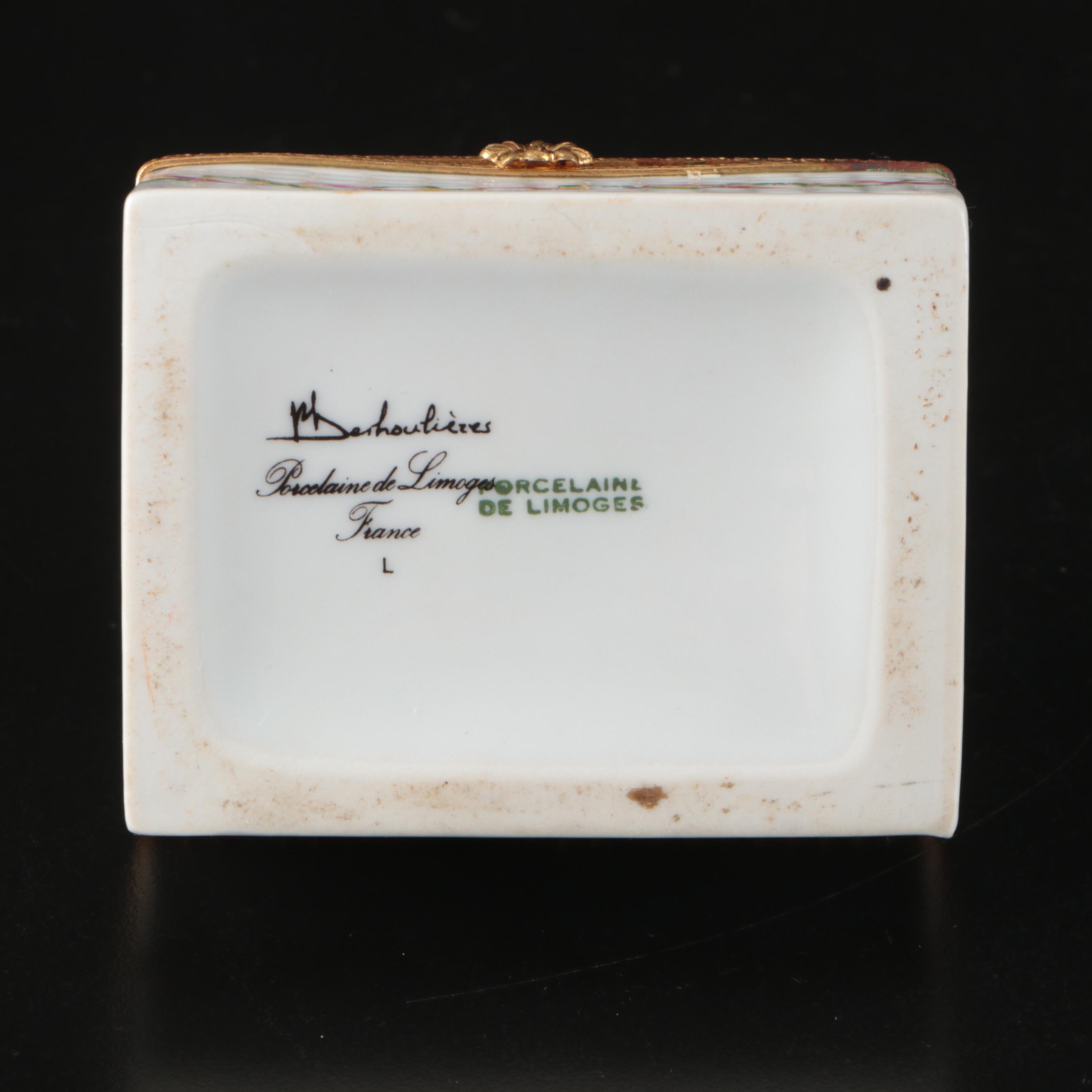 Philippe Deshoulières Floral Decorative Box with Other Floral Egg Decorative Box