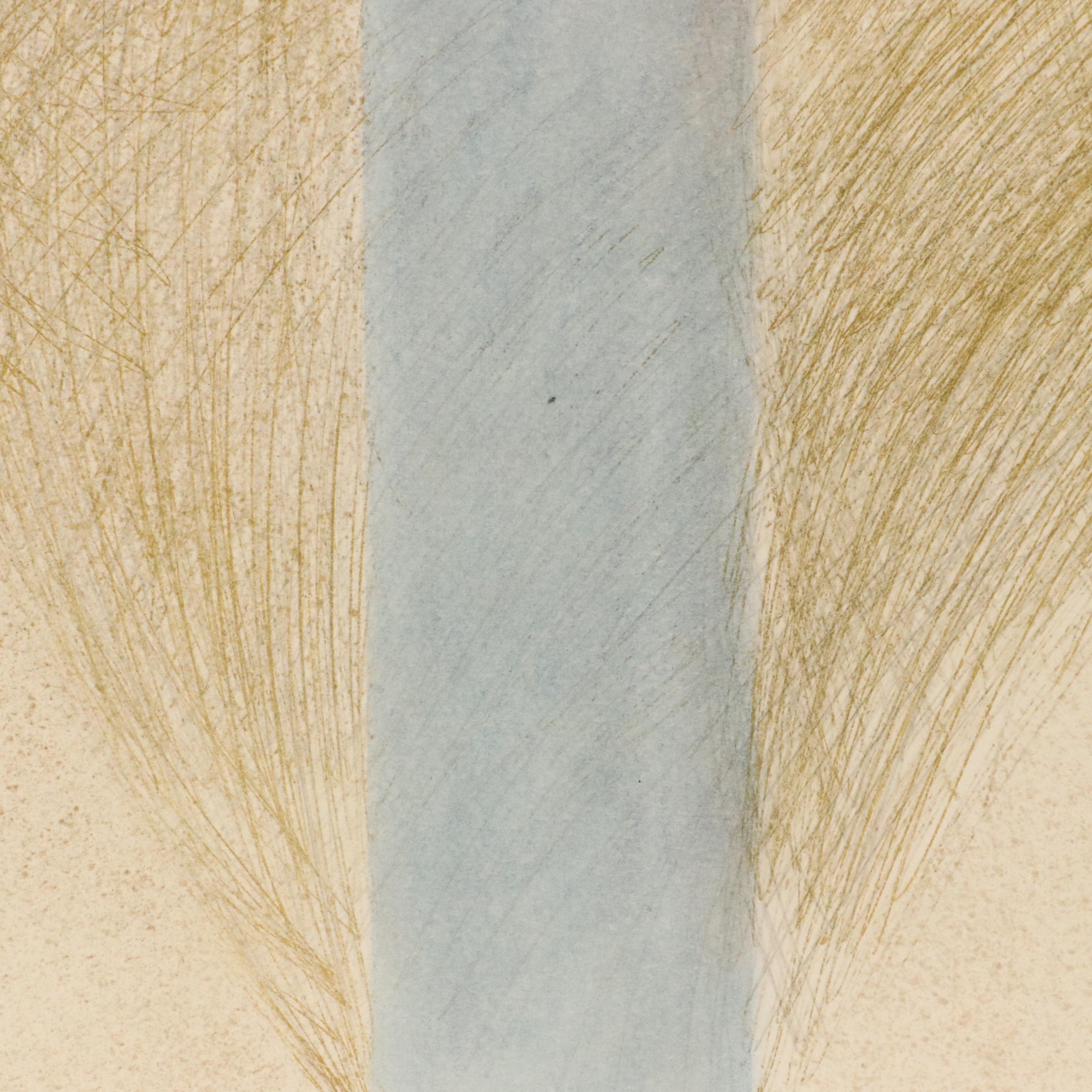 Kutenhaus Abstract Geometric Colored Pencil Drawings "Cathedral Series," 1970s