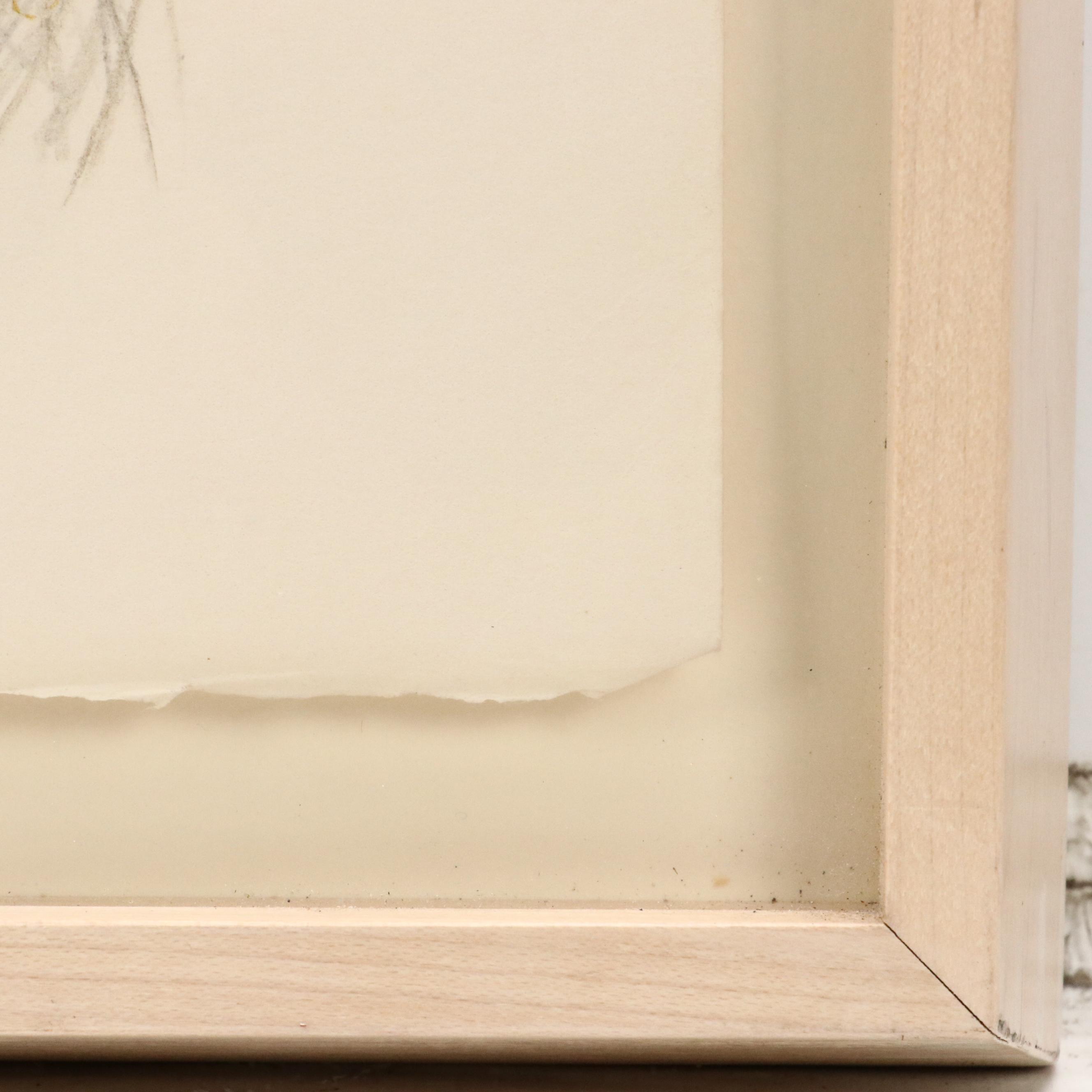 Kutenhaus Abstract Geometric Colored Pencil Drawings "Cathedral Series," 1970s