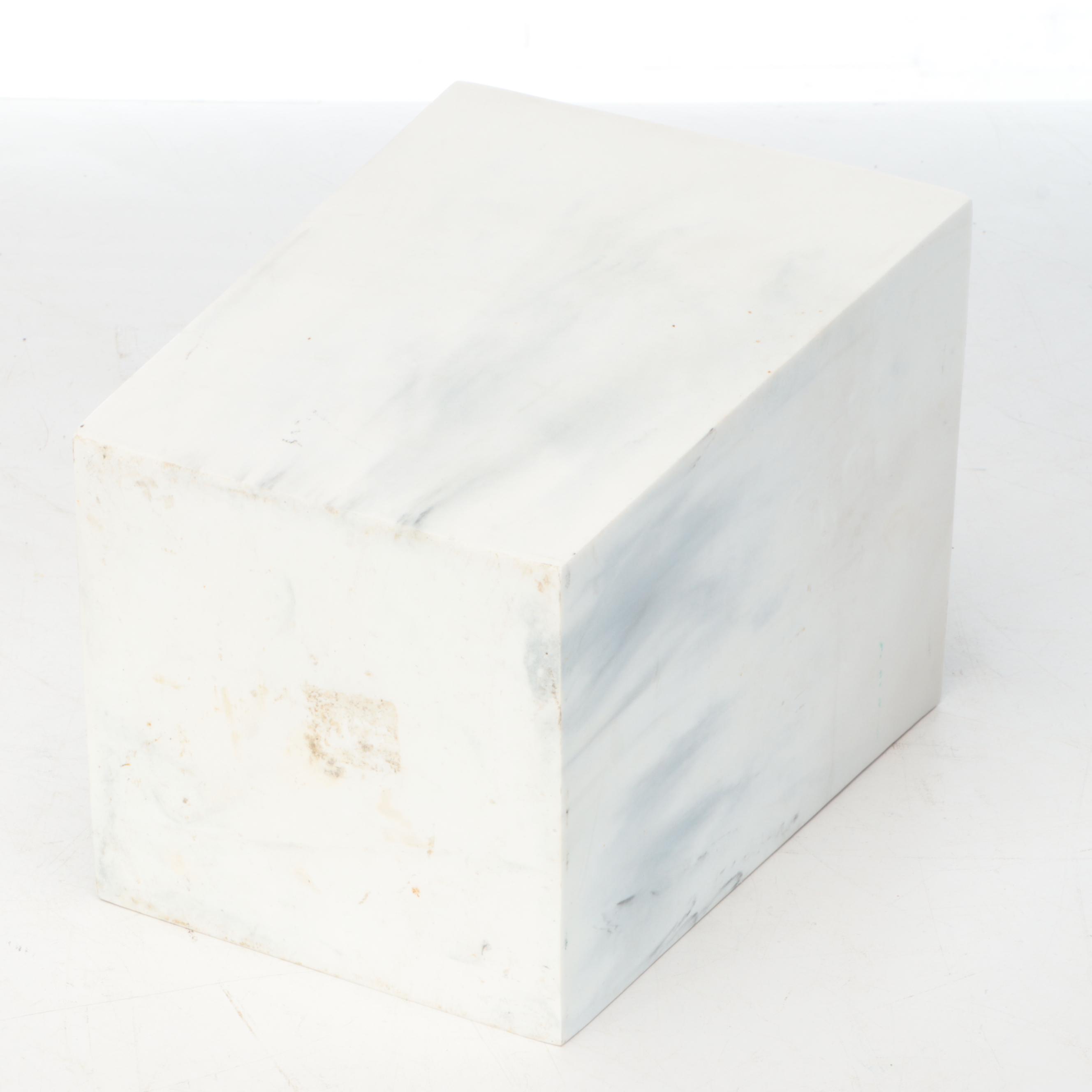 Wooden Tray, Woven and Wooden Baskets, and Faux Marble Trash Can