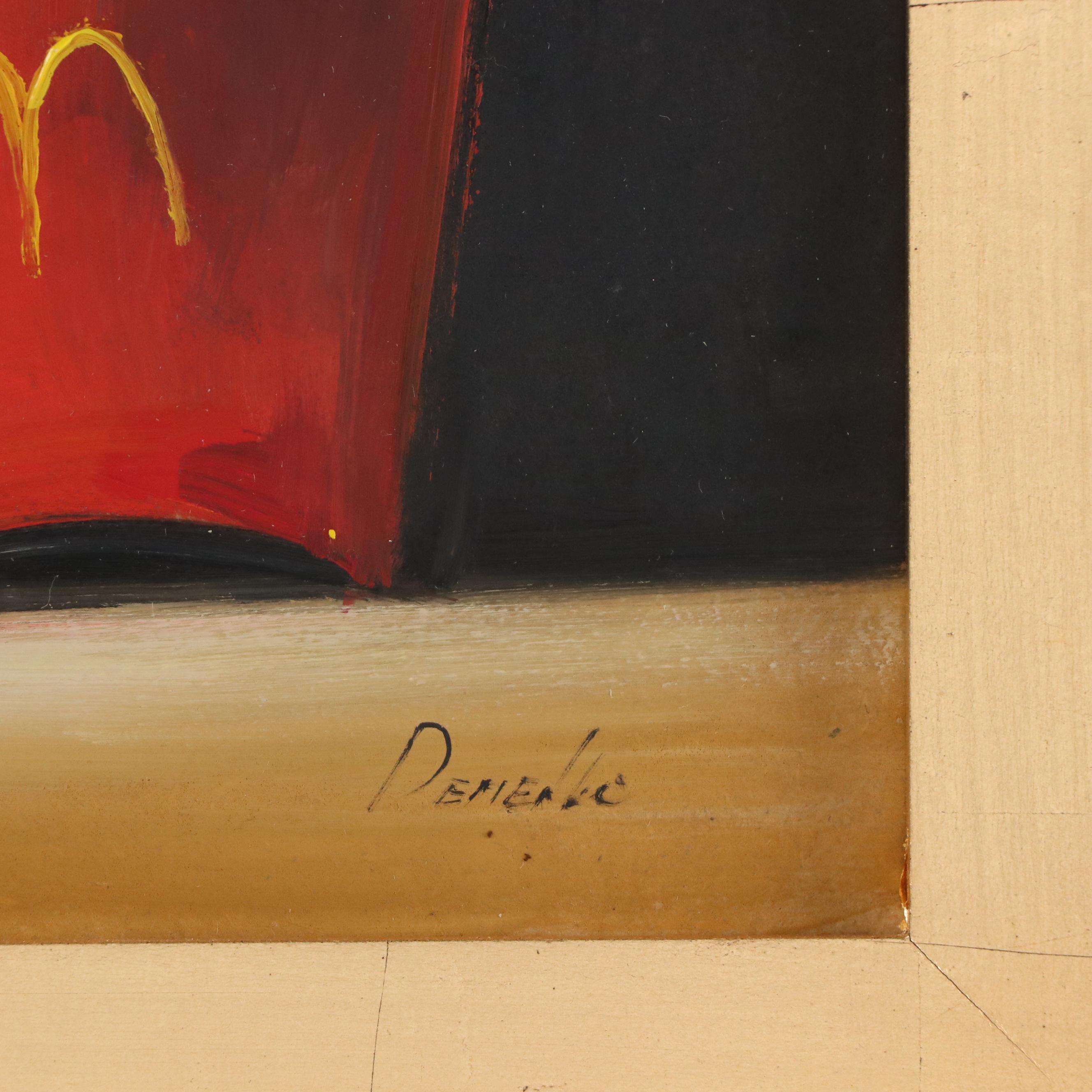 Natalia Demenko Still Life Oil Painting of McDonald's Fries, 21st Century